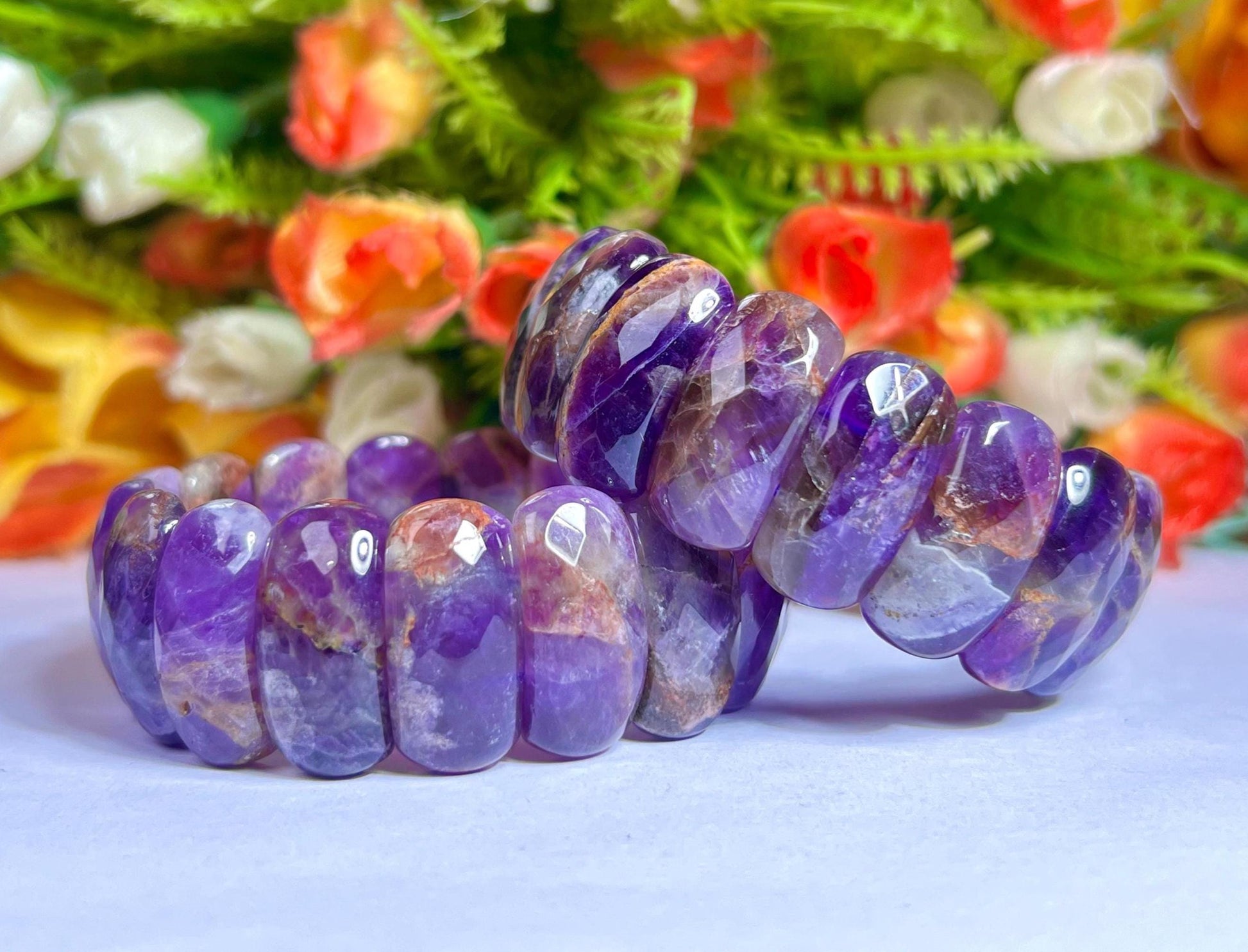 Premium Quality 25 MM Auralite 23 Stone Bracelet l Stretchable Bracelet