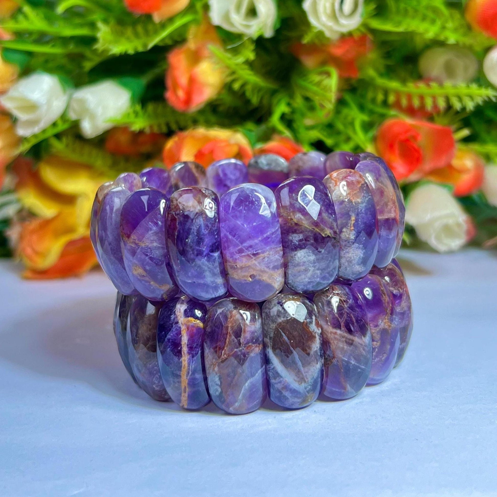 Premium Quality 25 MM Auralite 23 Stone Bracelet l Stretchable Bracelet