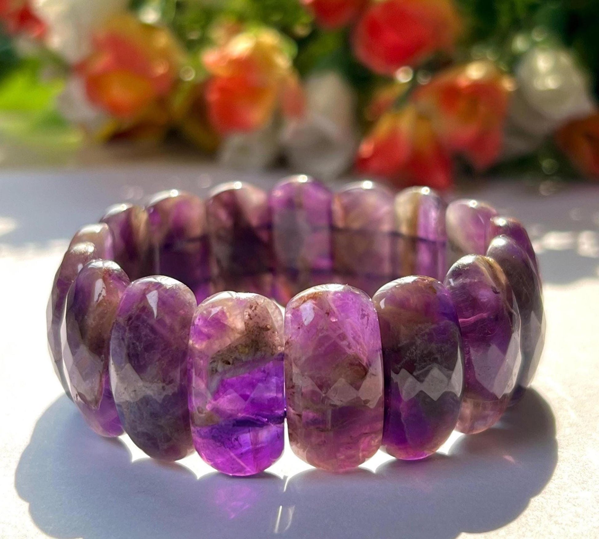 Premium Quality 25 MM Auralite 23 Stone Bracelet l Stretchable Bracelet
