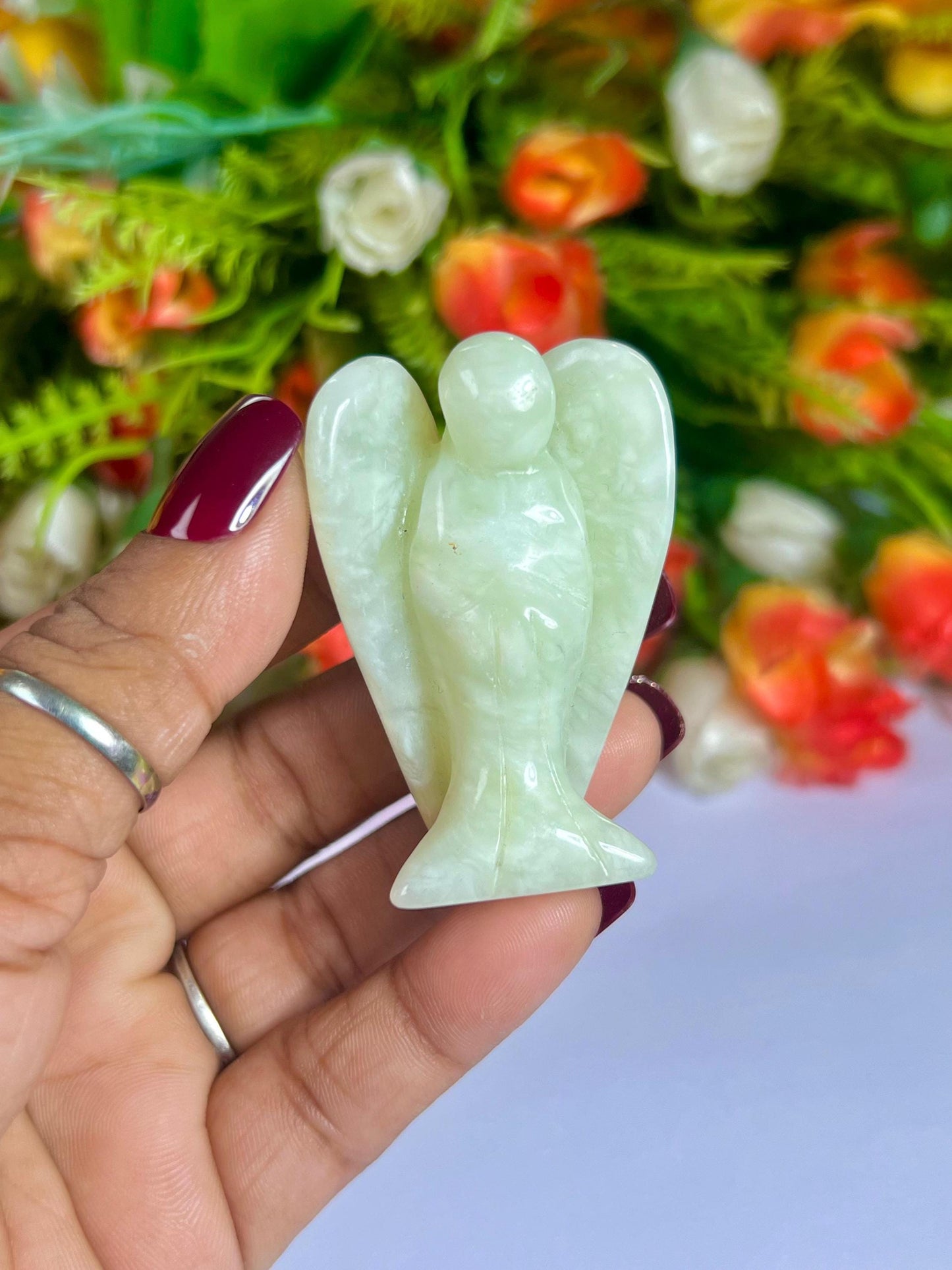 2" Angel Tremolite Guardian Angel blessed Angelic connection