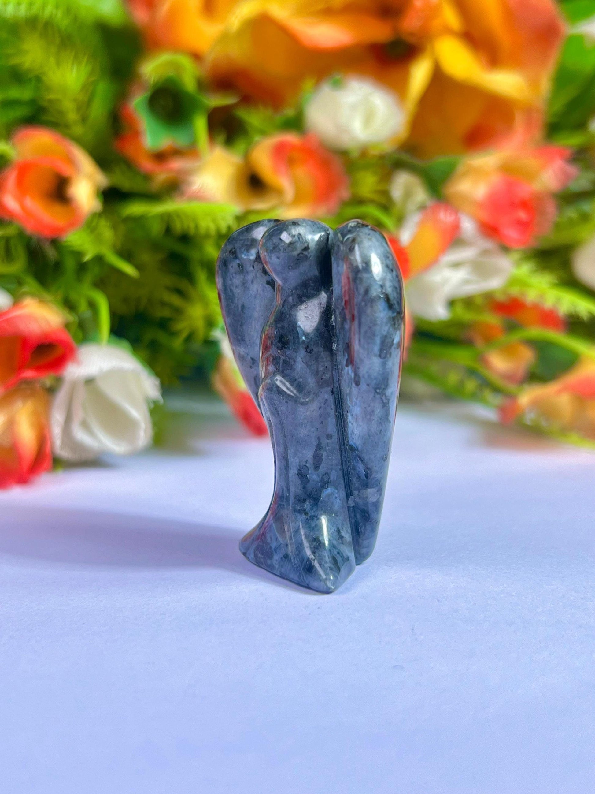 2" Angel Larvikite Stone Guardian Angel blessed Angelic connection
