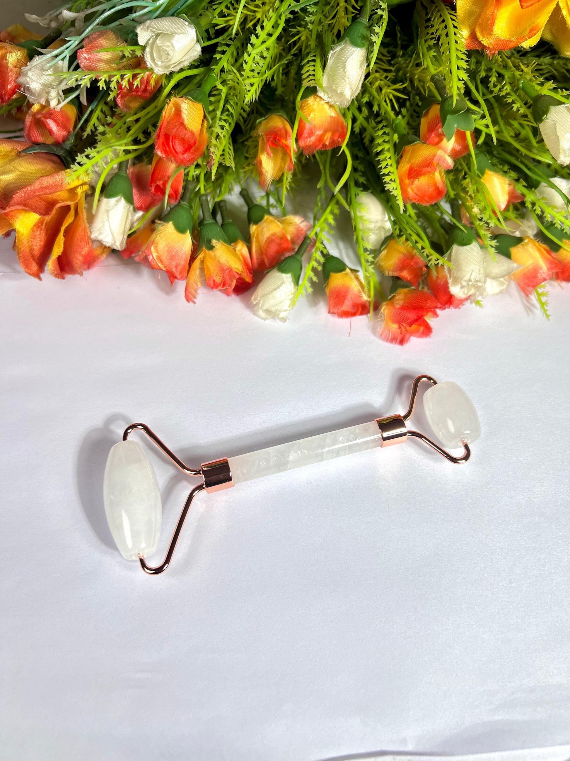 Himalayan Crystal Stone Face Massager Roller AAAA ++++ with Gift Box