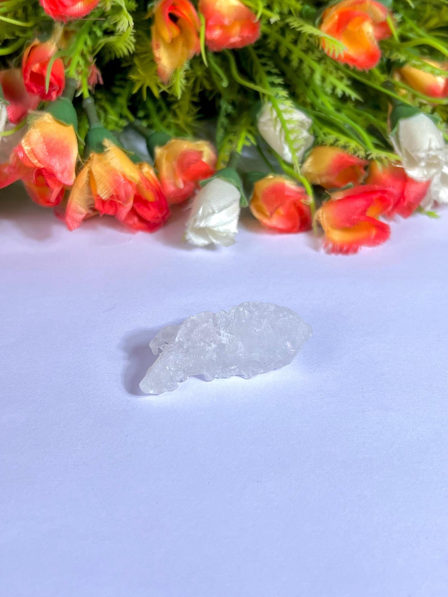 Premium Nirvana Quartz Crystal -Trigonic Quartz - Ice Quartz - Himalayan Quartz-Natural Rough Stone 16 Gram