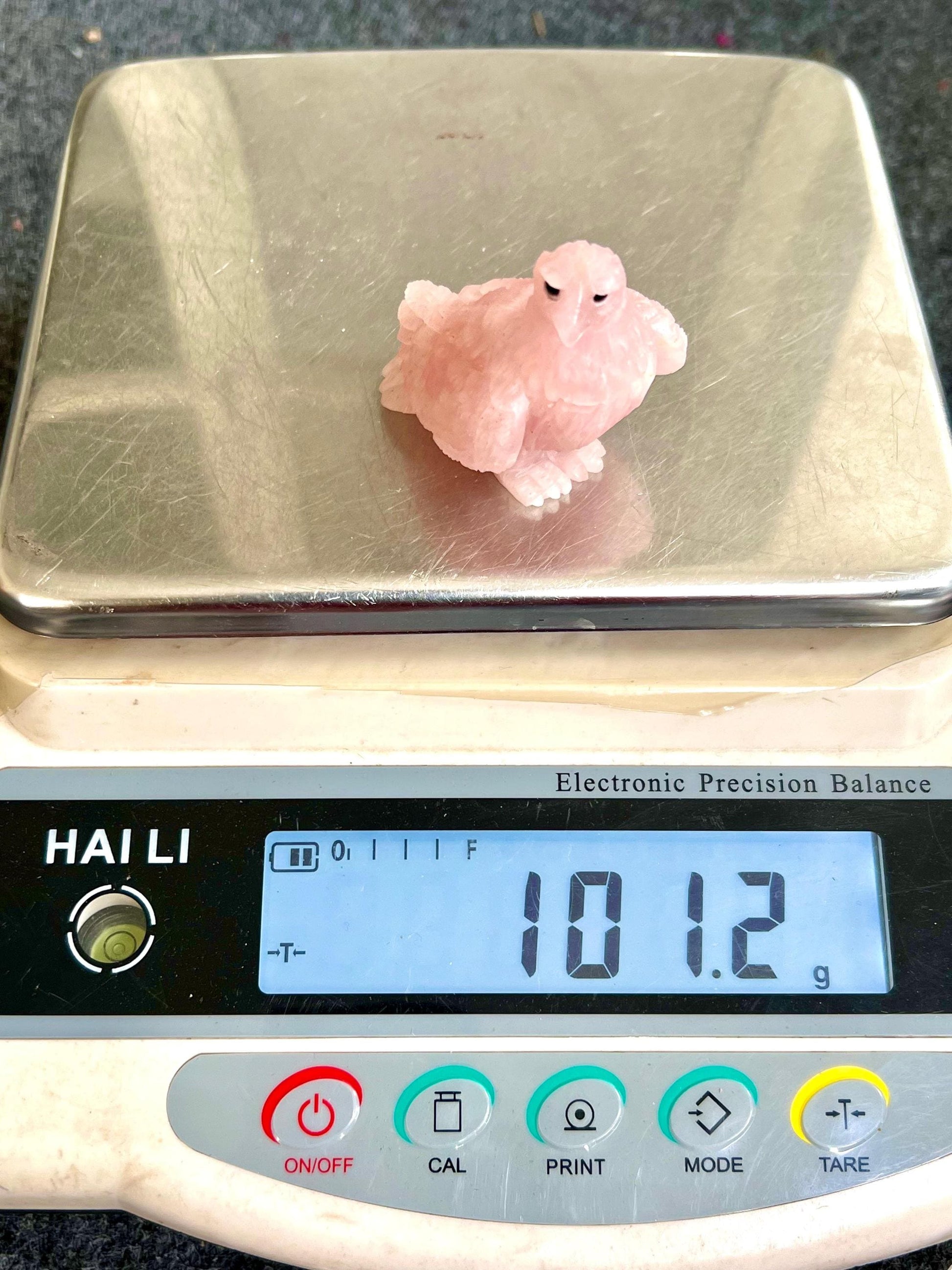 Beautiful Rose Quartz Stone Carving Pigeon Bird - Healing Crystal - Home Decoration - Reiki Healing - Gift for All 101 Gram