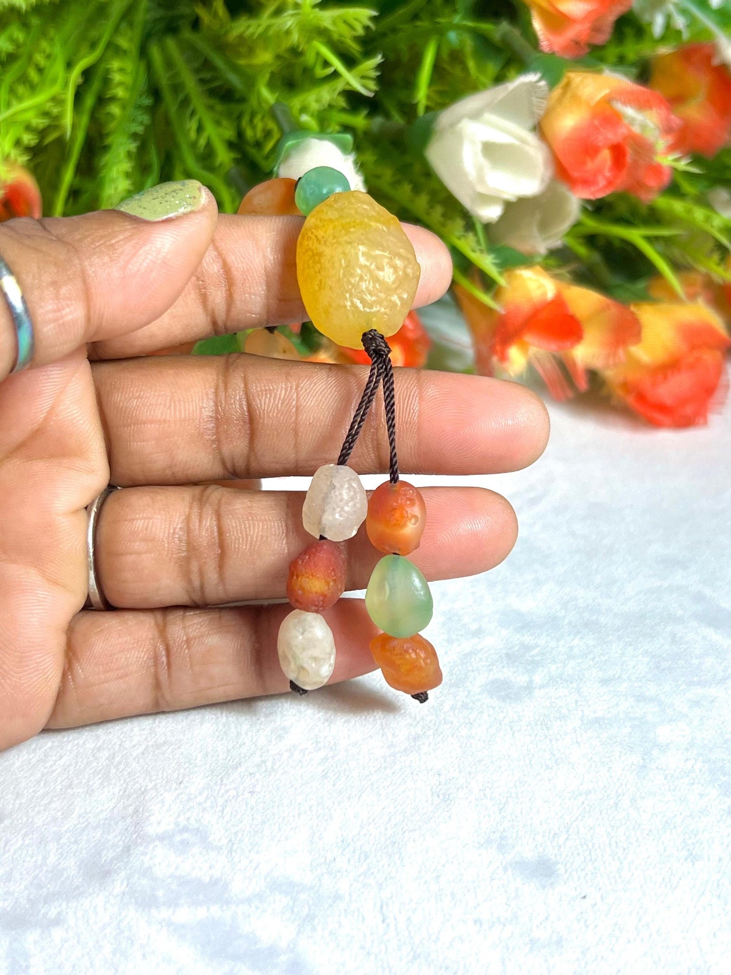 Beautiful Gobi Desert Stone Mala Necklace