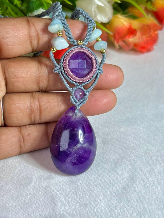 Beautiful Amethyst Stone Necklace
