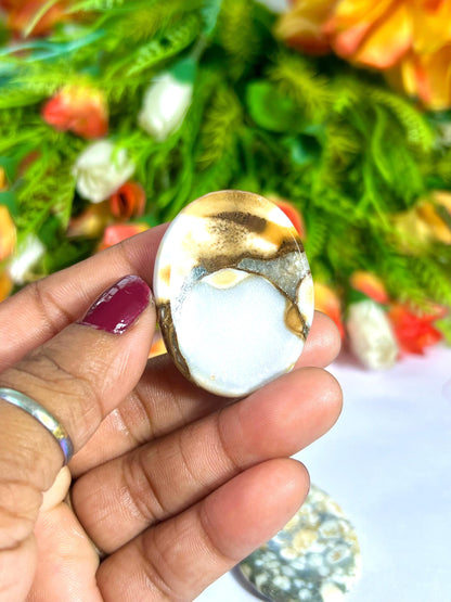 King Cobra Jasper Stone Worry Stone – Pocket Stone – Thumb Stone One (1) Piece