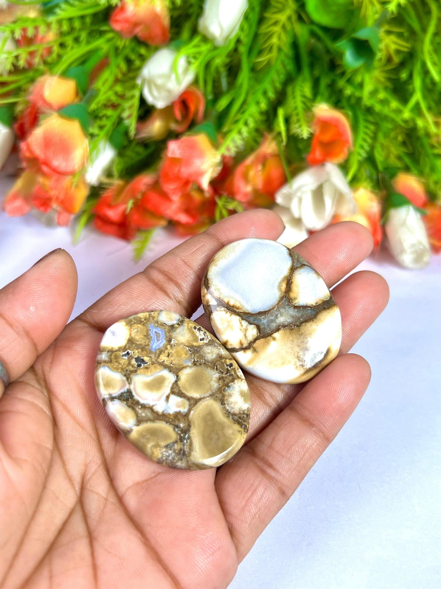 King Cobra Jasper Stone Worry Stone – Pocket Stone – Thumb Stone One (1) Piece