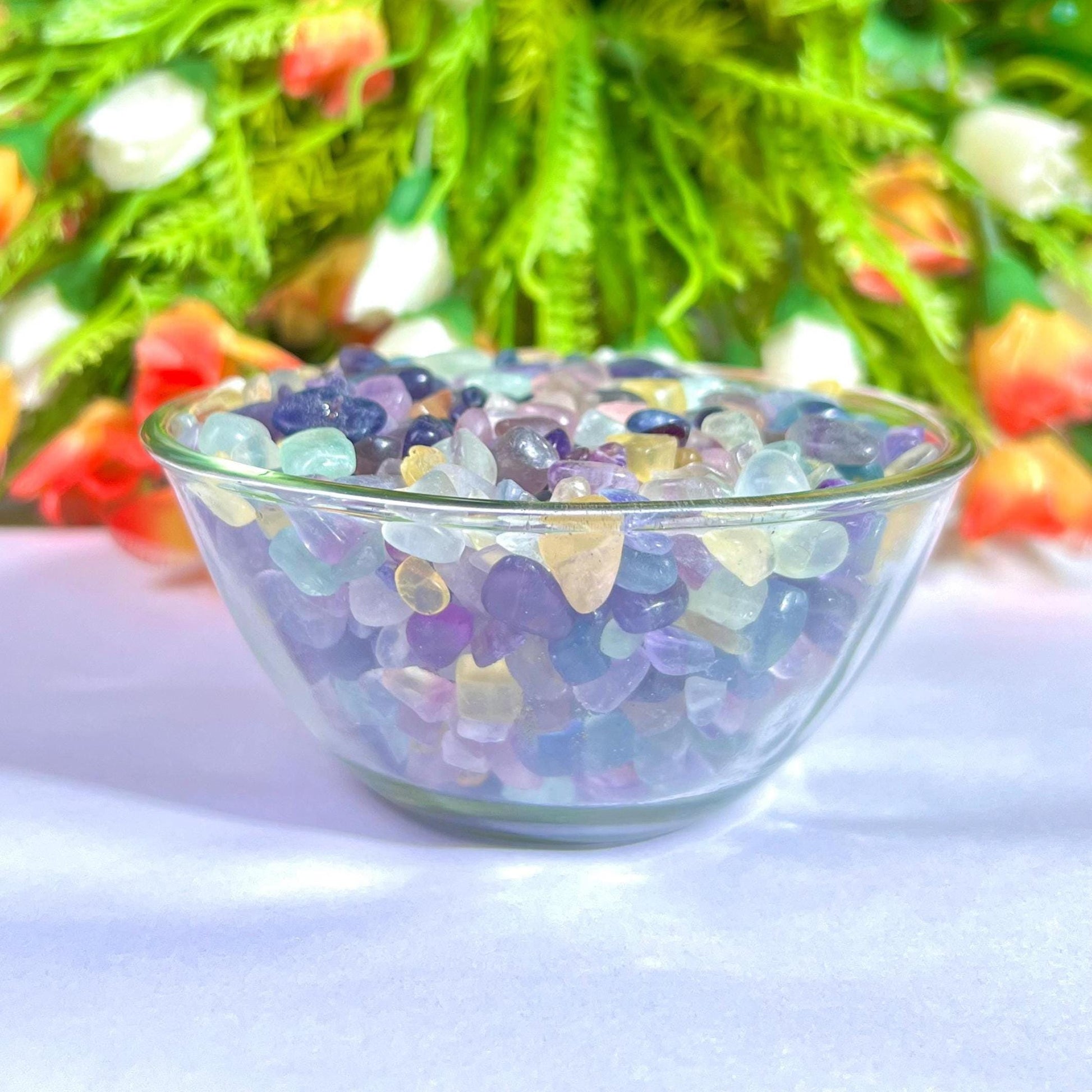 Multi Fluorite Stone Chips Stone - Spiritual Stone -Healing Crystals in pack Quality AAAAA +++++