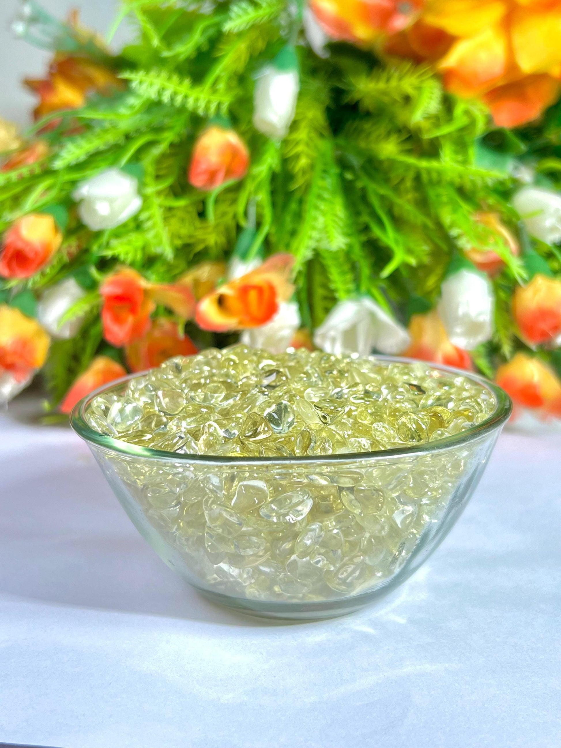 Lemon Quartz Stone Chips Stone - Spiritual Stone -Healing Crystals in pack Quality AAAAA +++++