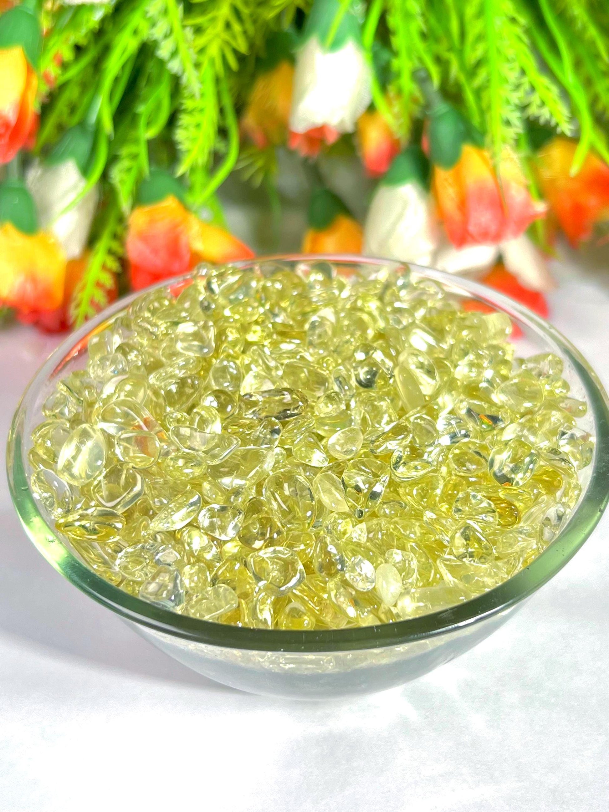 Lemon Quartz Stone Chips Stone - Spiritual Stone -Healing Crystals in pack Quality AAAAA +++++