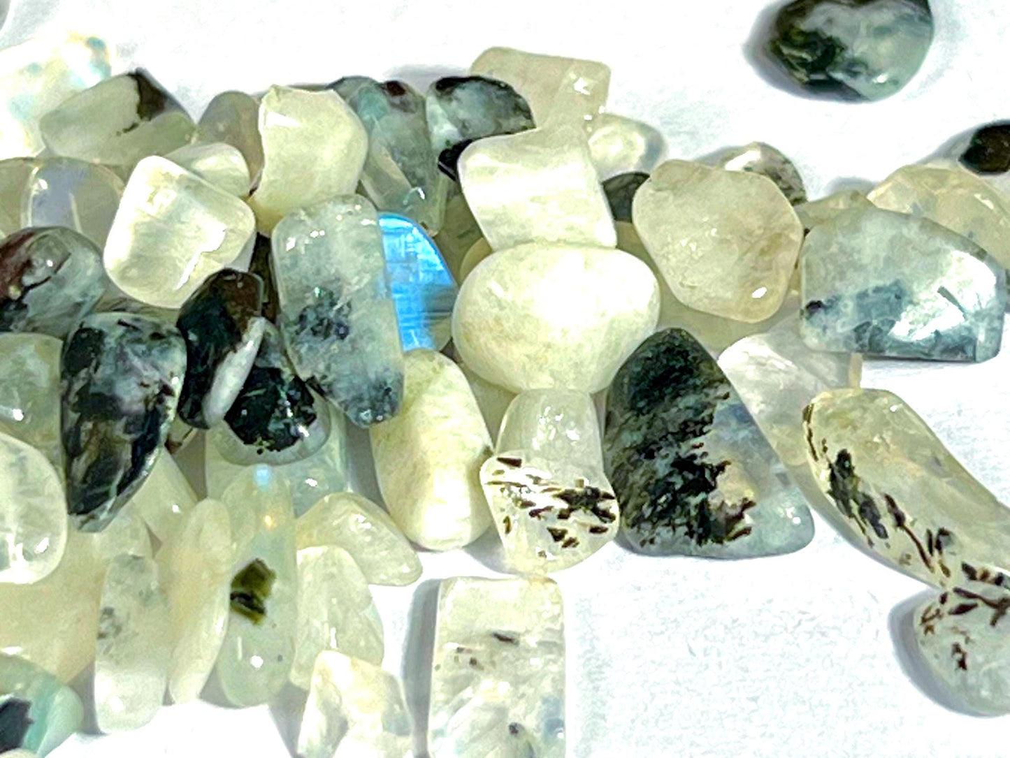 Rainbow Moonstone Chips Stone - Spiritual Stone -Healing Crystals in pack Quality AAAAA +++++