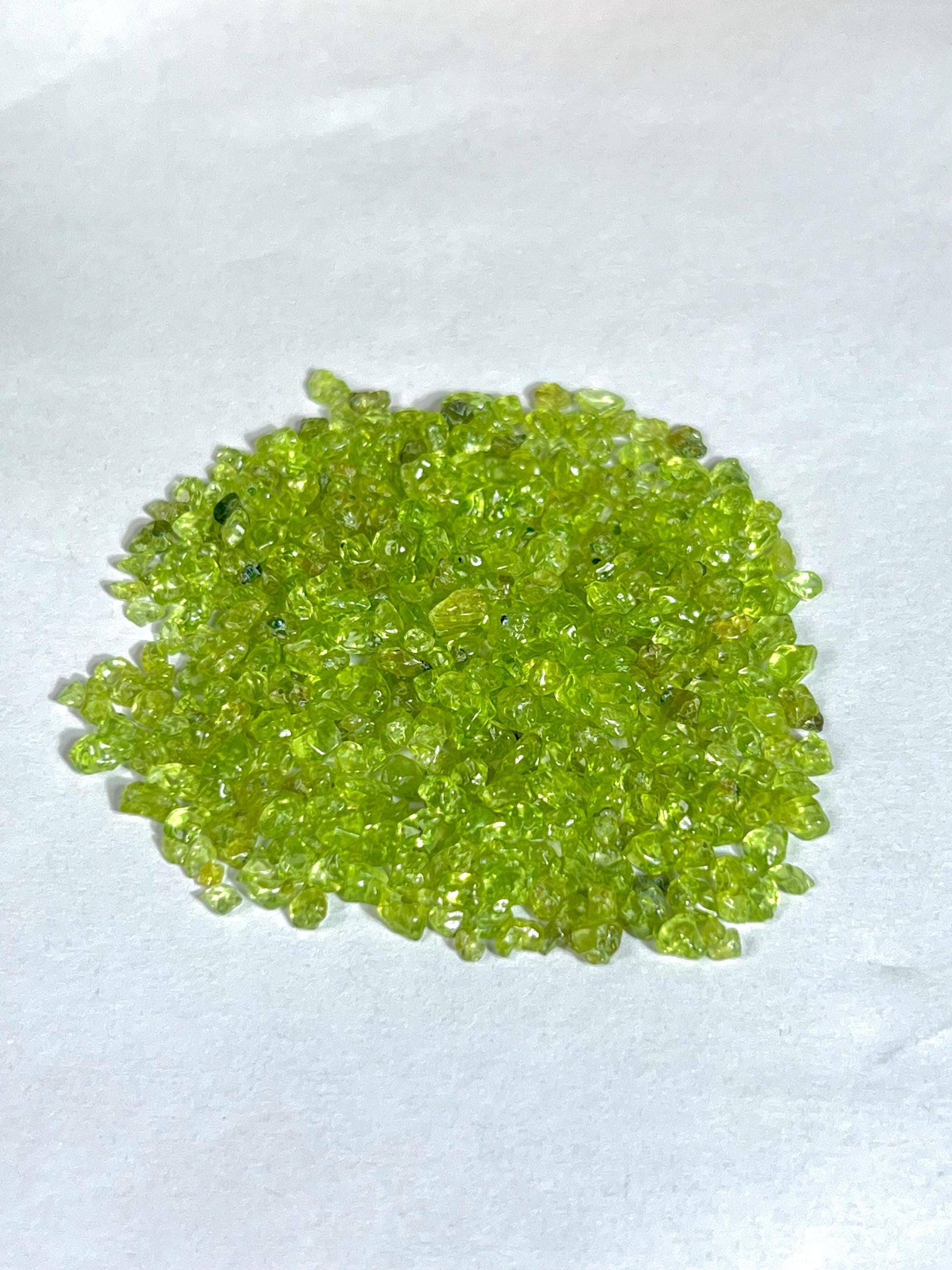Peridot Stone Chips Stone - Spiritual Stone -Healing Crystals in pack Quality AAAAA +++++