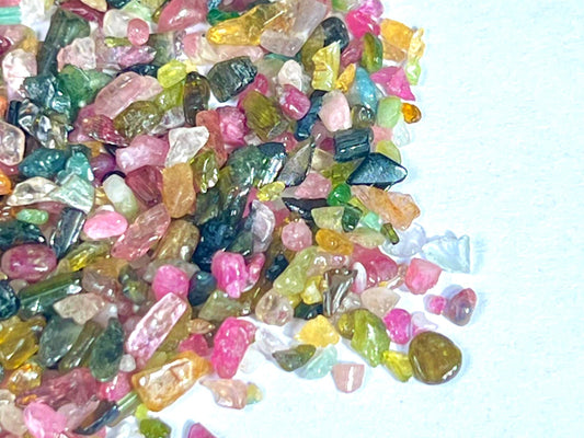 Watermelon Tourmaline Stone Chips Stone - Spiritual Stone -Healing Crystals in pack Quality AAAAA +++++