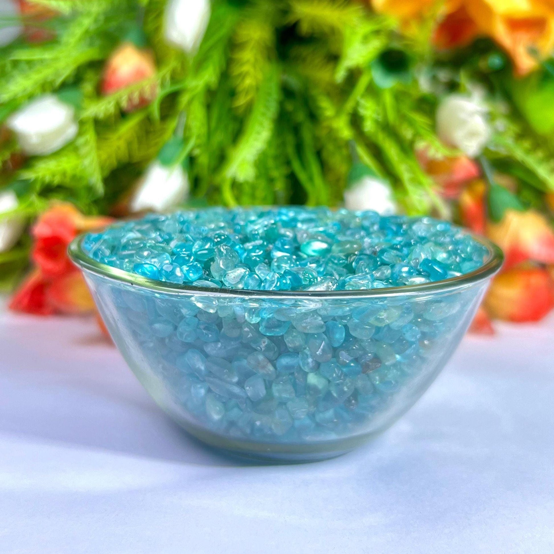 Neon Blue Apatite Stone Chips Stone - Spiritual Stone -Healing Crystals in pack Quality AAAAA +++++