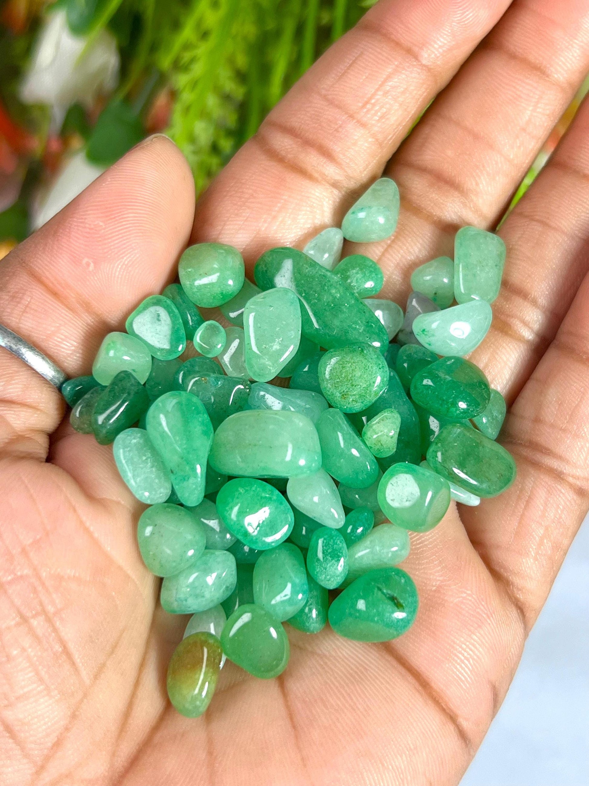 Green Aventurine Stone Chips Stone - Spiritual Stone -Healing Crystals in pack Quality AAAAA +++++