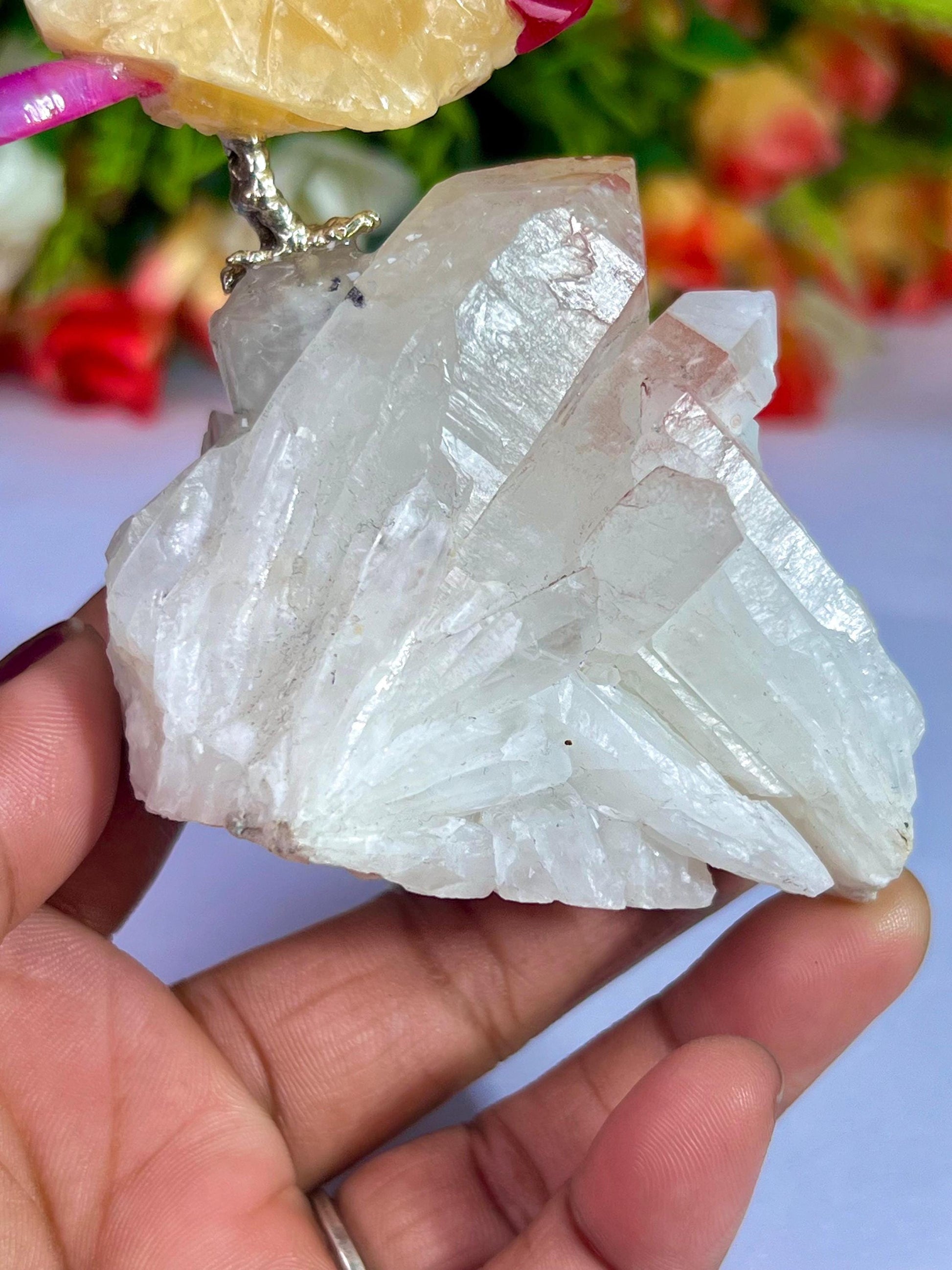 Beautiful Yellow Calcite Stone Parrot Bird On Samadhi Crystal Quartz Mineral Healing Crystal - Home Decoration-Reiki Healing - Gift for All