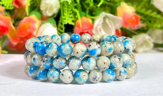 Rare Himalayan K2 Jasper Stone Bracelet l Stretchable Bracelet l Unisex Bracelet l 8 MM Bracelet