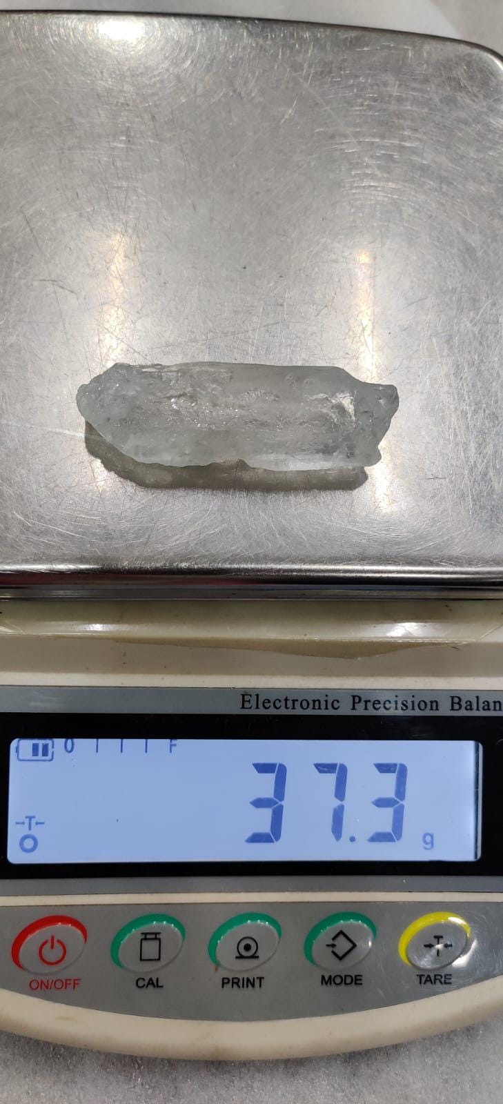 Premium Nirvana Quartz Crystal -Trigonic Quartz - Ice Quartz - Himalayan Quartz-Natural Rough Stone 37 Gram