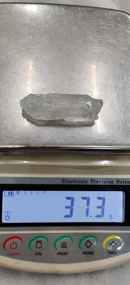 Premium Nirvana Quartz Crystal -Trigonic Quartz - Ice Quartz - Himalayan Quartz-Natural Rough Stone 37 Gram