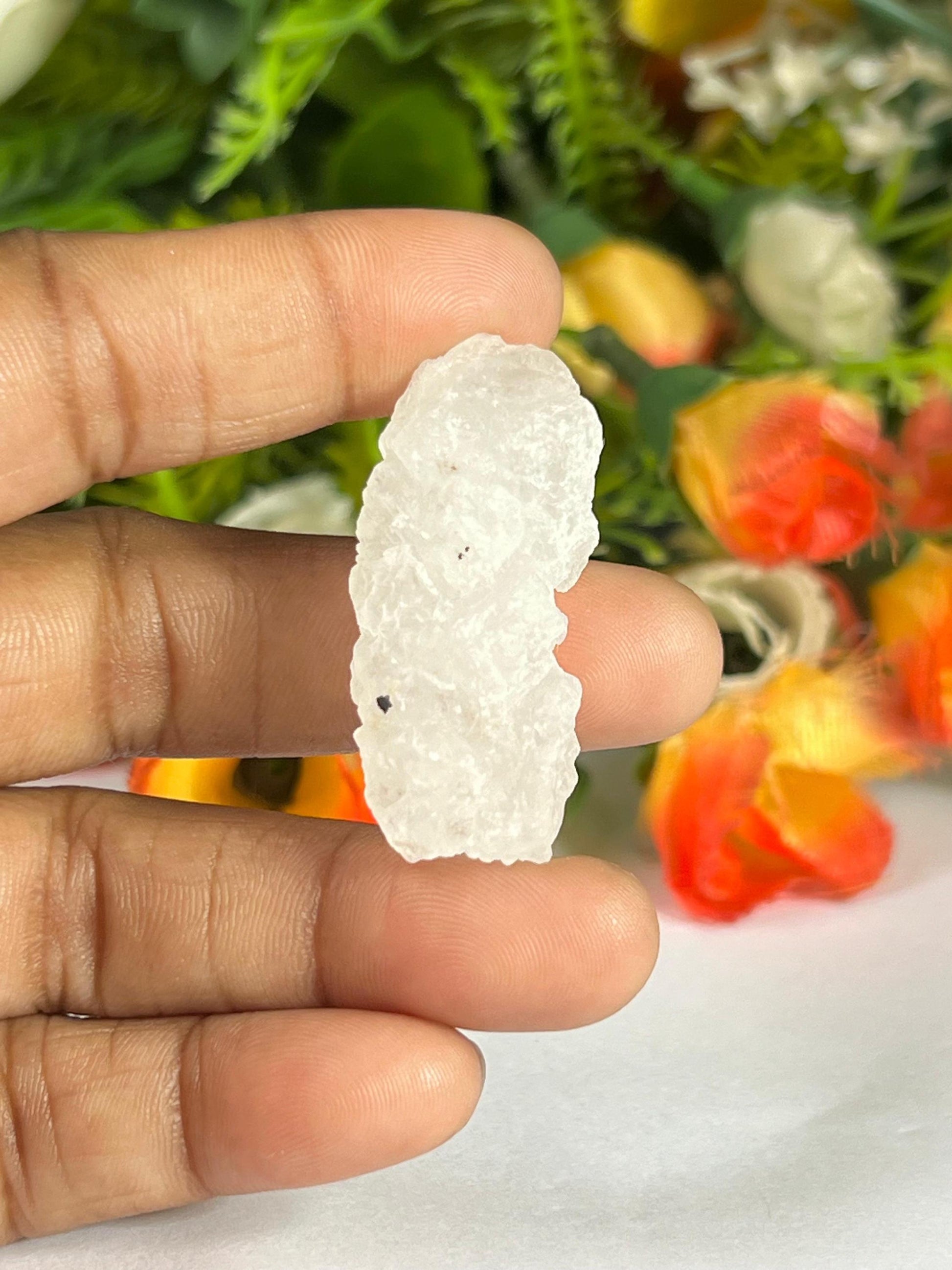 Premium Nirvana Quartz Crystal -Trigonic Quartz - Ice Quartz - Himalayan Quartz-Natural Rough Stone 11 Gram
