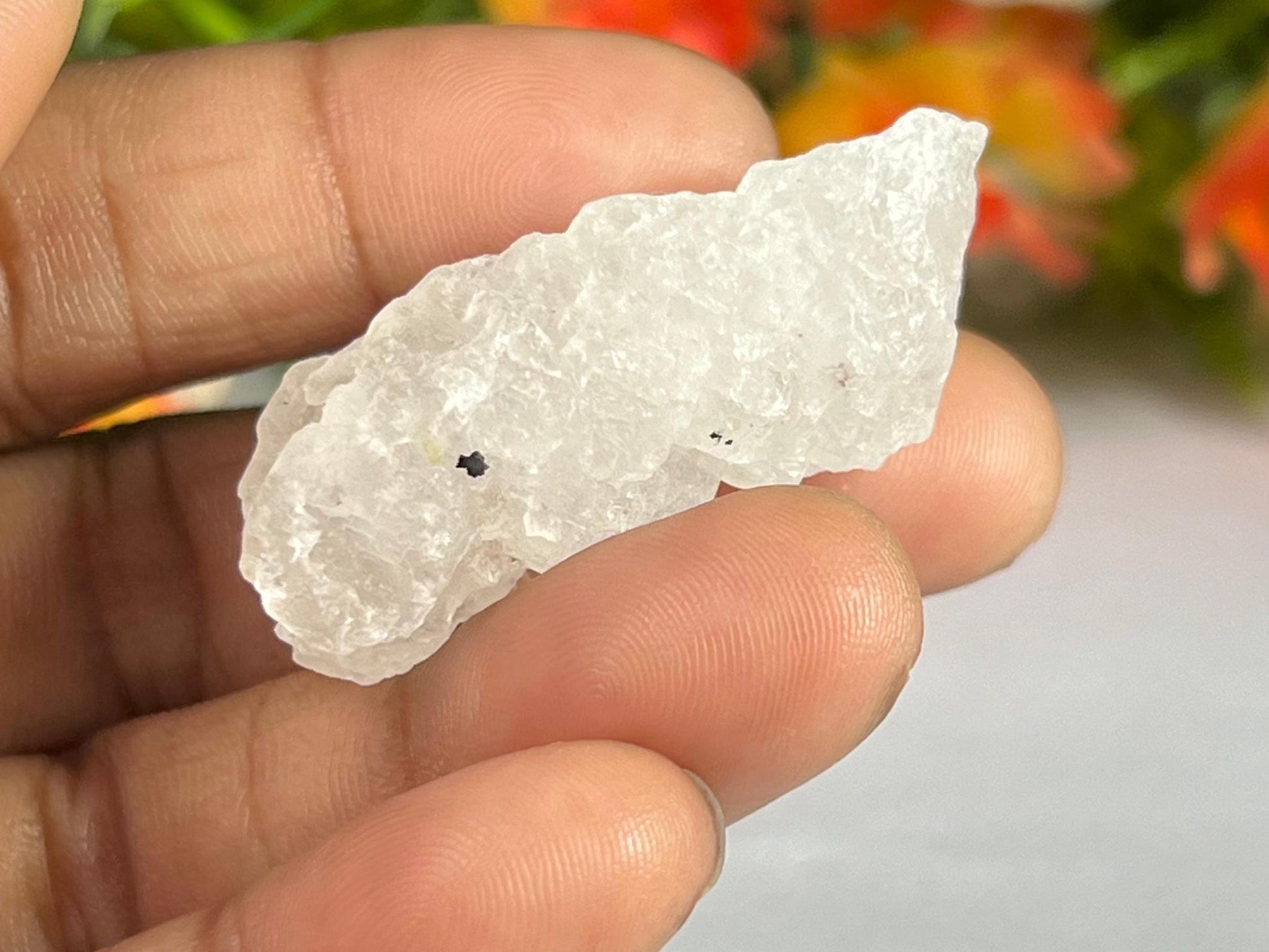 Premium Nirvana Quartz Crystal -Trigonic Quartz - Ice Quartz - Himalayan Quartz-Natural Rough Stone 11 Gram