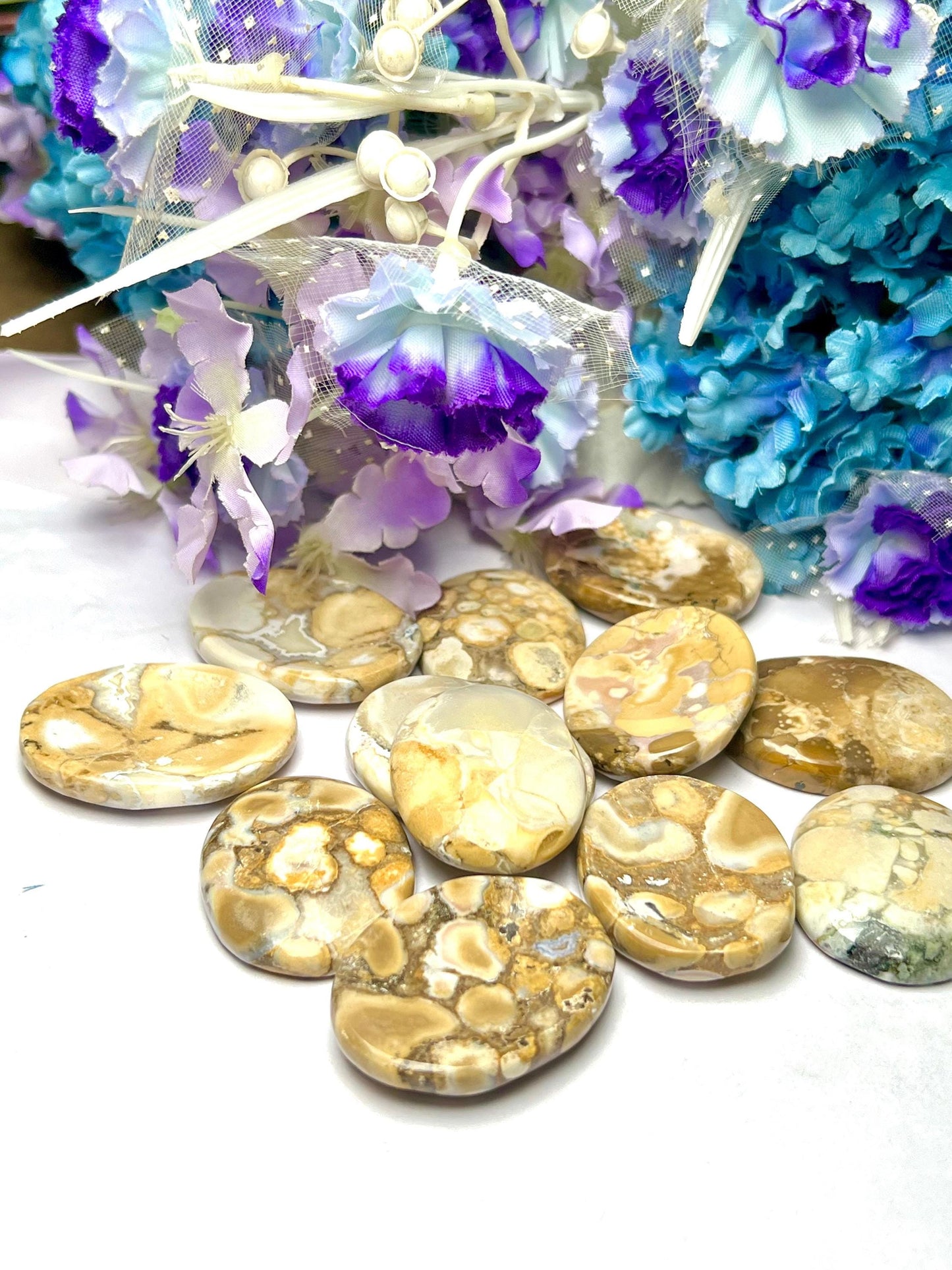 King Cobra Jasper Stone Worry Stone – Pocket Stone – Thumb Stone One (1) Piece