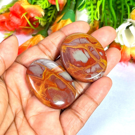 Noreena Jasper Stone Worry Stone – Crystal Worry Stone – Pocket Stone – Healing Crystal - 4cmx3cm Thumb Stone One (1) Piece