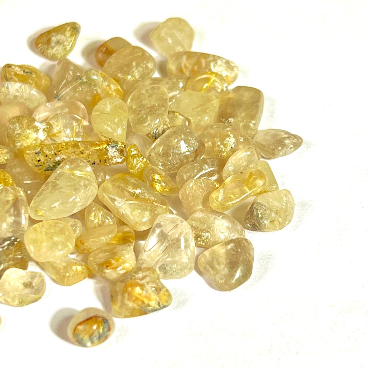 Golden Rutile Stone Chips Stone - Spiritual Stone -Healing Crystals in pack Quality AAAAA +++++