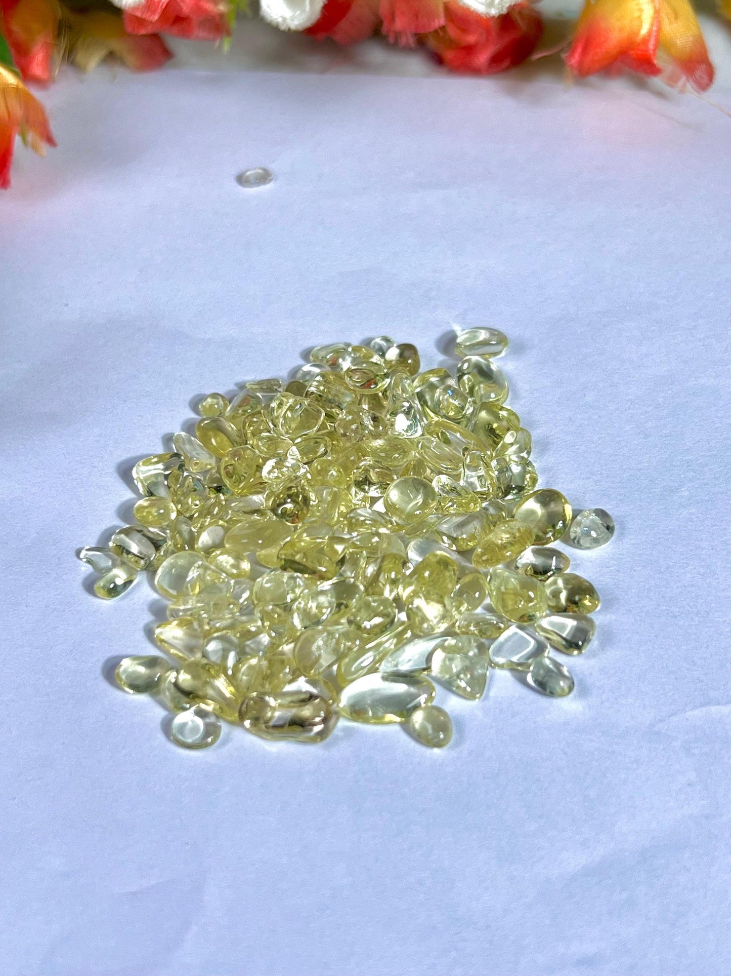 Lemon Quartz Stone Chips Stone - Spiritual Stone -Healing Crystals in pack Quality AAAAA +++++