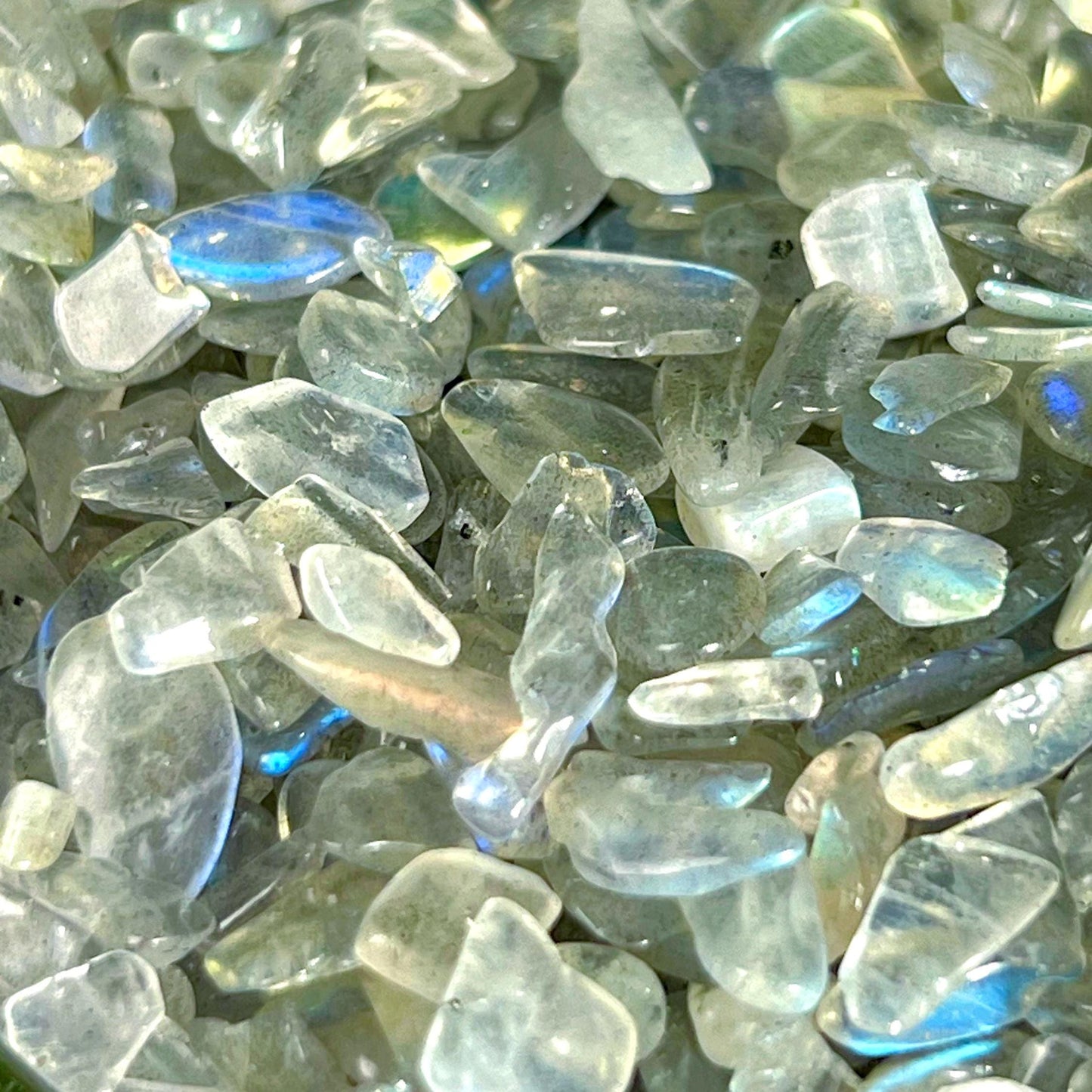 Rainbow Labradorite Stone Chips Stone - Spiritual Stone -Healing Crystals in pack  Quality AAAAA +++++