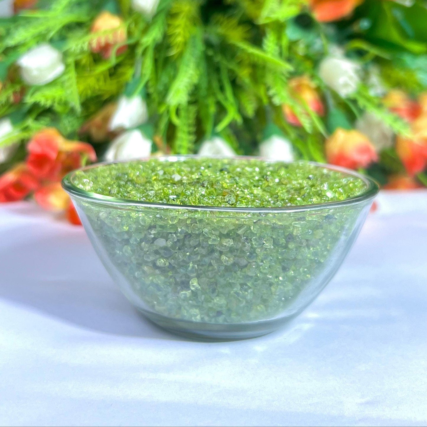 Peridot Stone Chips Stone - Spiritual Stone -Healing Crystals in pack Quality AAAAA +++++