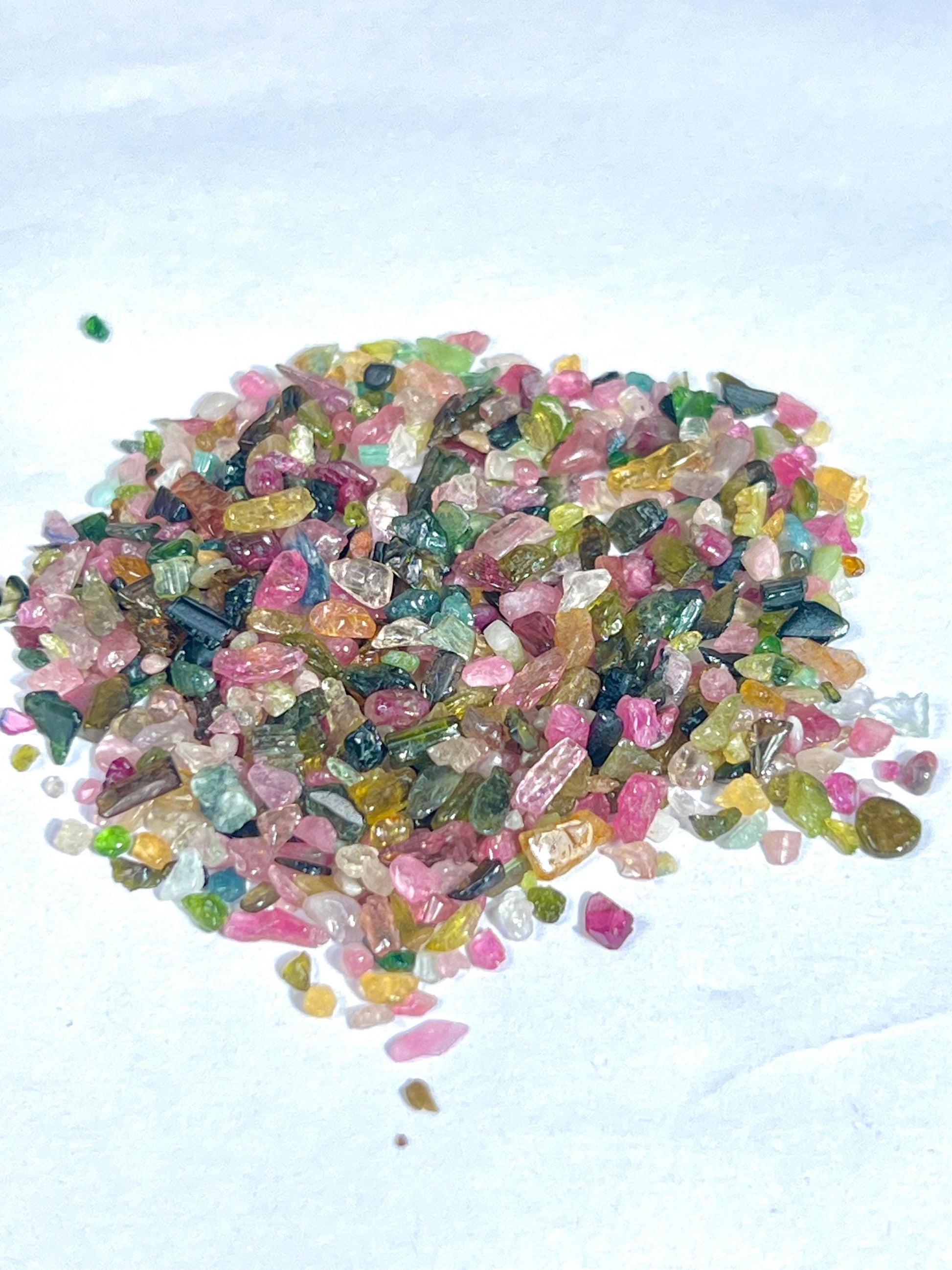 Watermelon Tourmaline Stone Chips Stone - Spiritual Stone -Healing Crystals in pack Quality AAAAA +++++