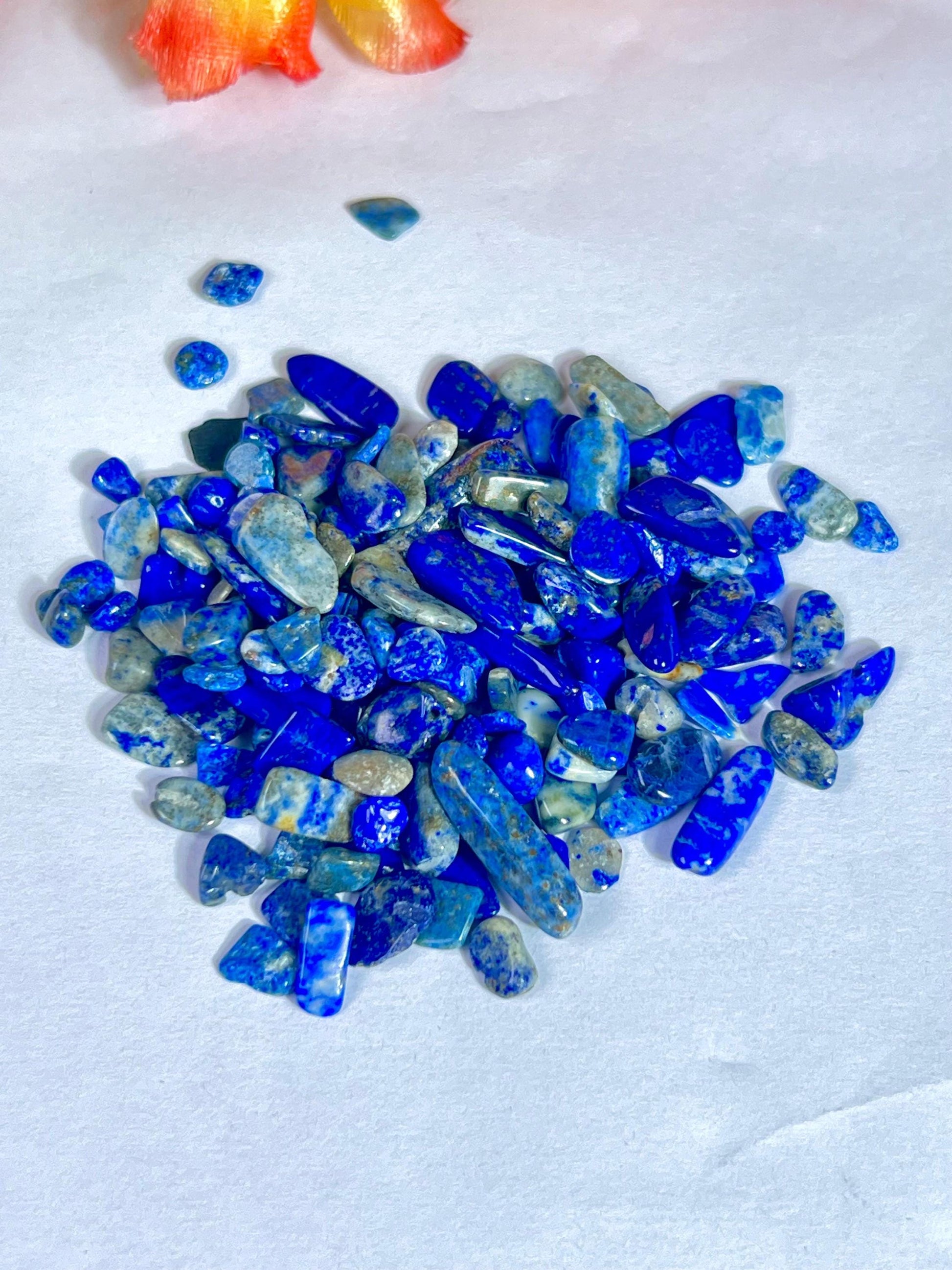 Lapis Lazuli Stone Chips Stone - Spiritual Stone -Healing Crystals in pack Quality AAAAA +++++