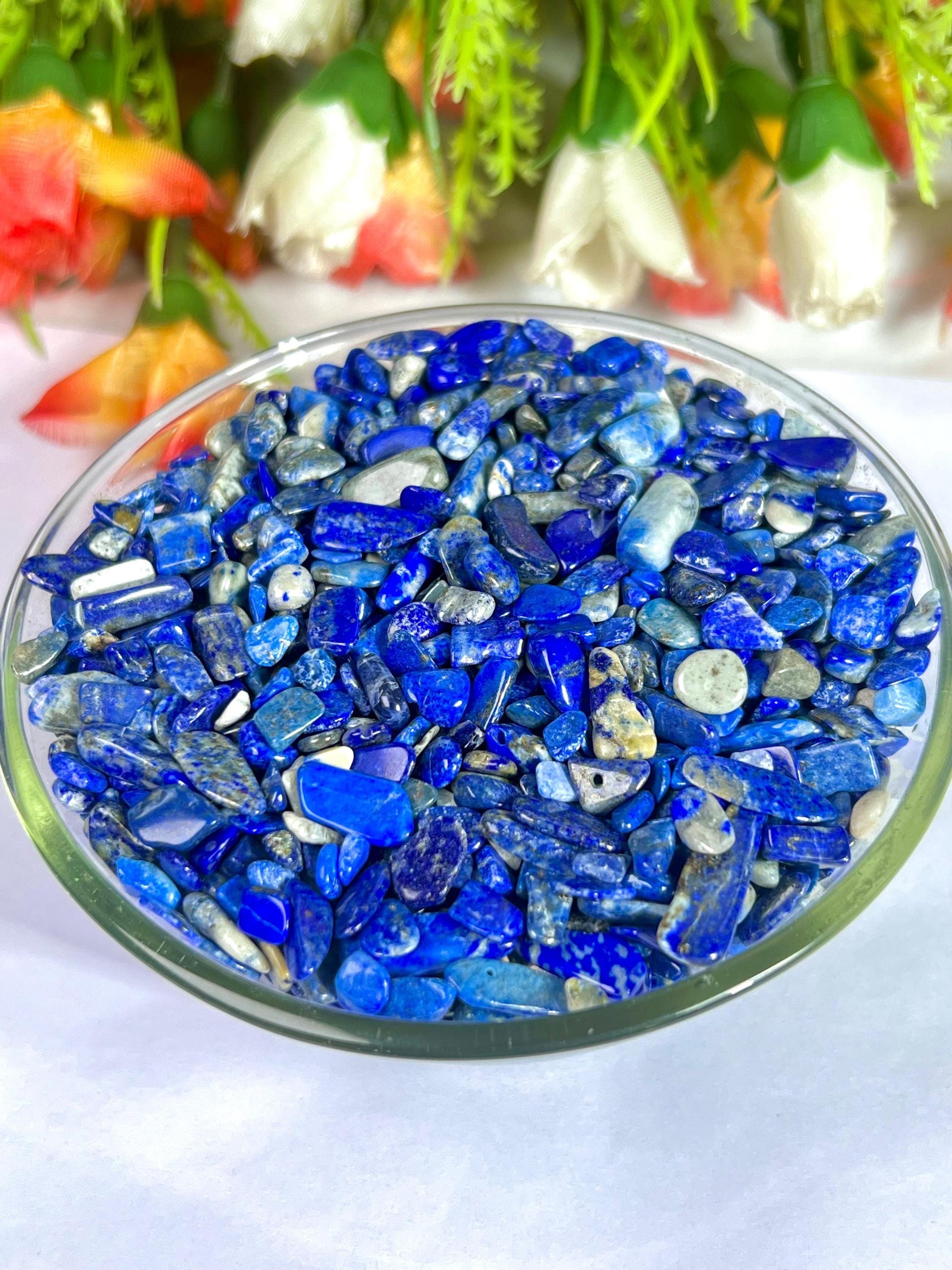 Lapis Lazuli Stone Chips Stone - Spiritual Stone -Healing Crystals in pack Quality AAAAA +++++