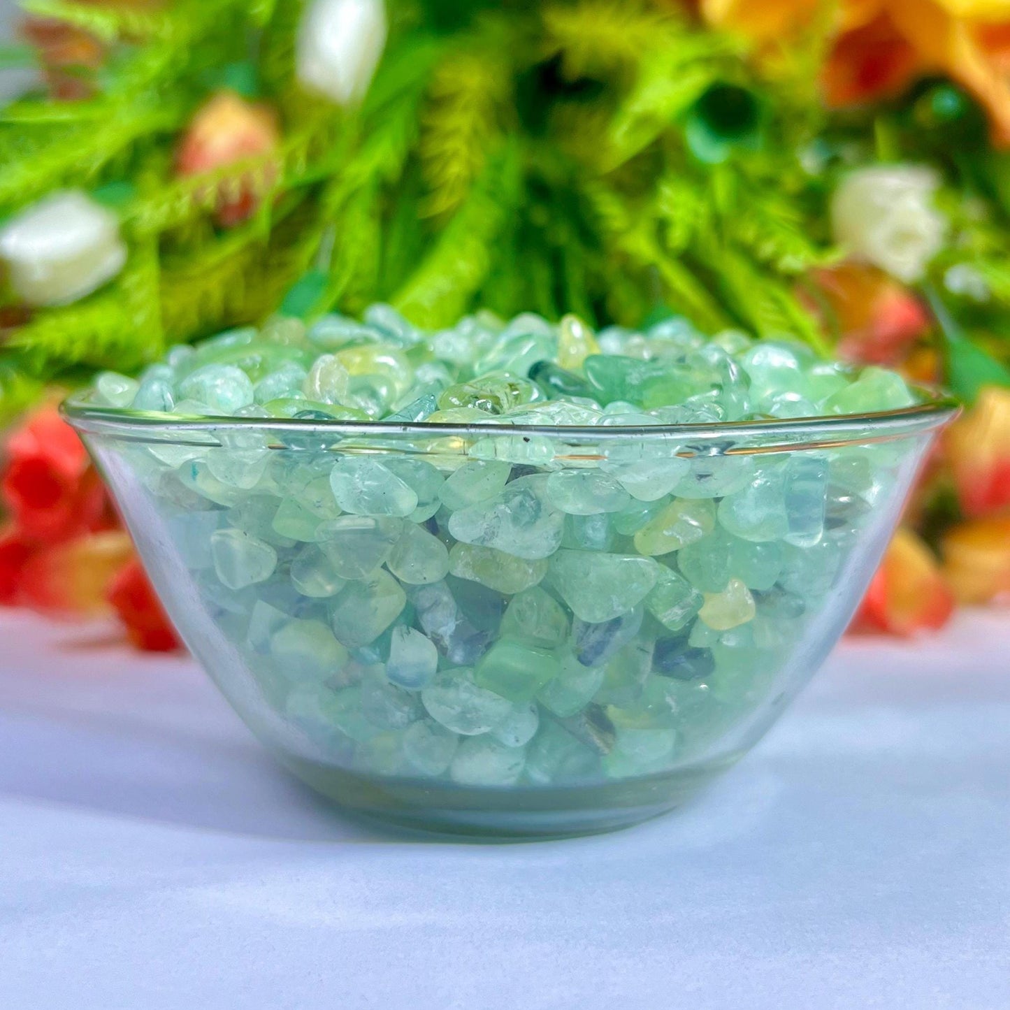 Prehnite Stone Chips Stone - Spiritual Stone -Healing Crystals in pack Quality AAAAA +++++