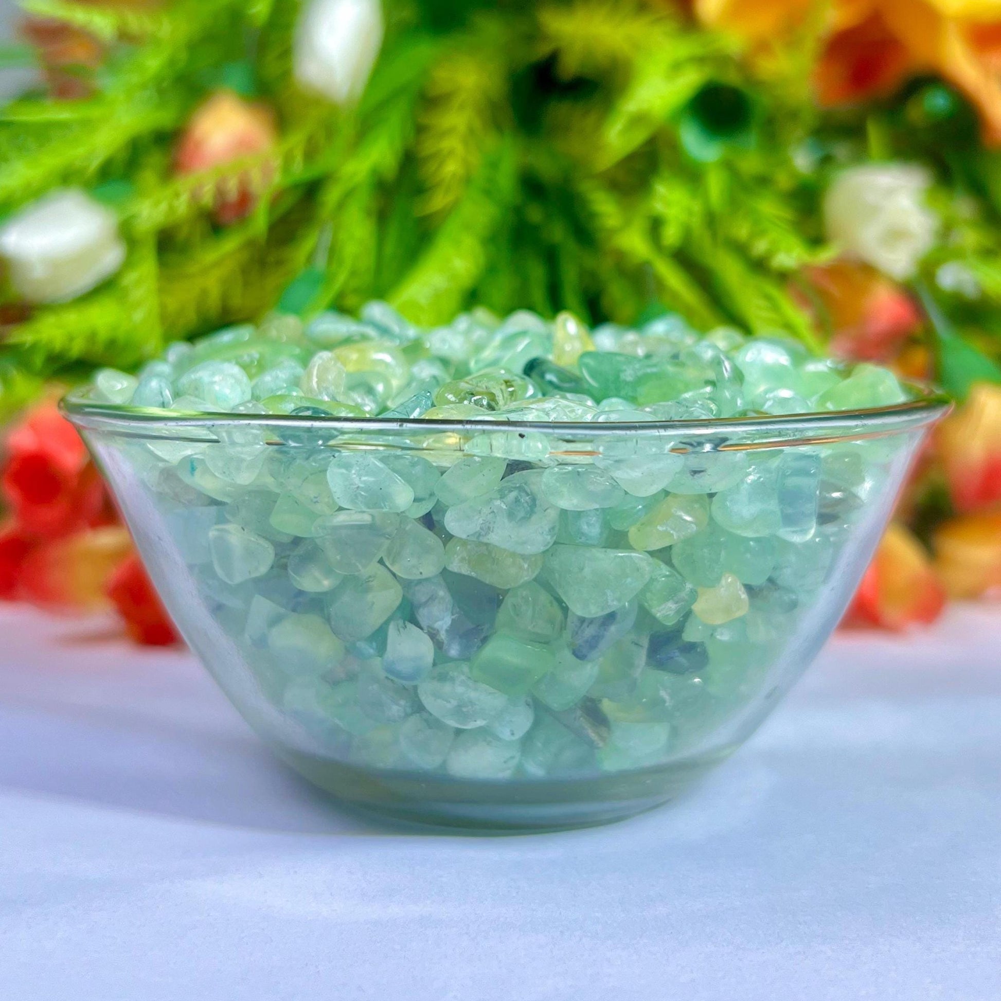 Prehnite Stone Chips Stone - Spiritual Stone -Healing Crystals in pack Quality AAAAA +++++