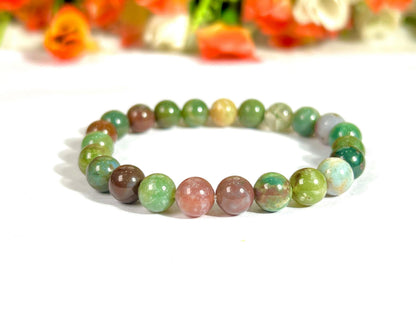 Fancy Agate Stone Bracelet l Stretchable Bracelet l Unisex Bracelet l 8 MM Bracelet