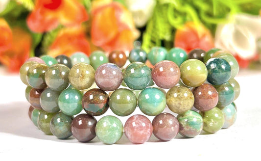 Fancy Agate Stone Bracelet l Stretchable Bracelet l Unisex Bracelet l 8 MM Bracelet