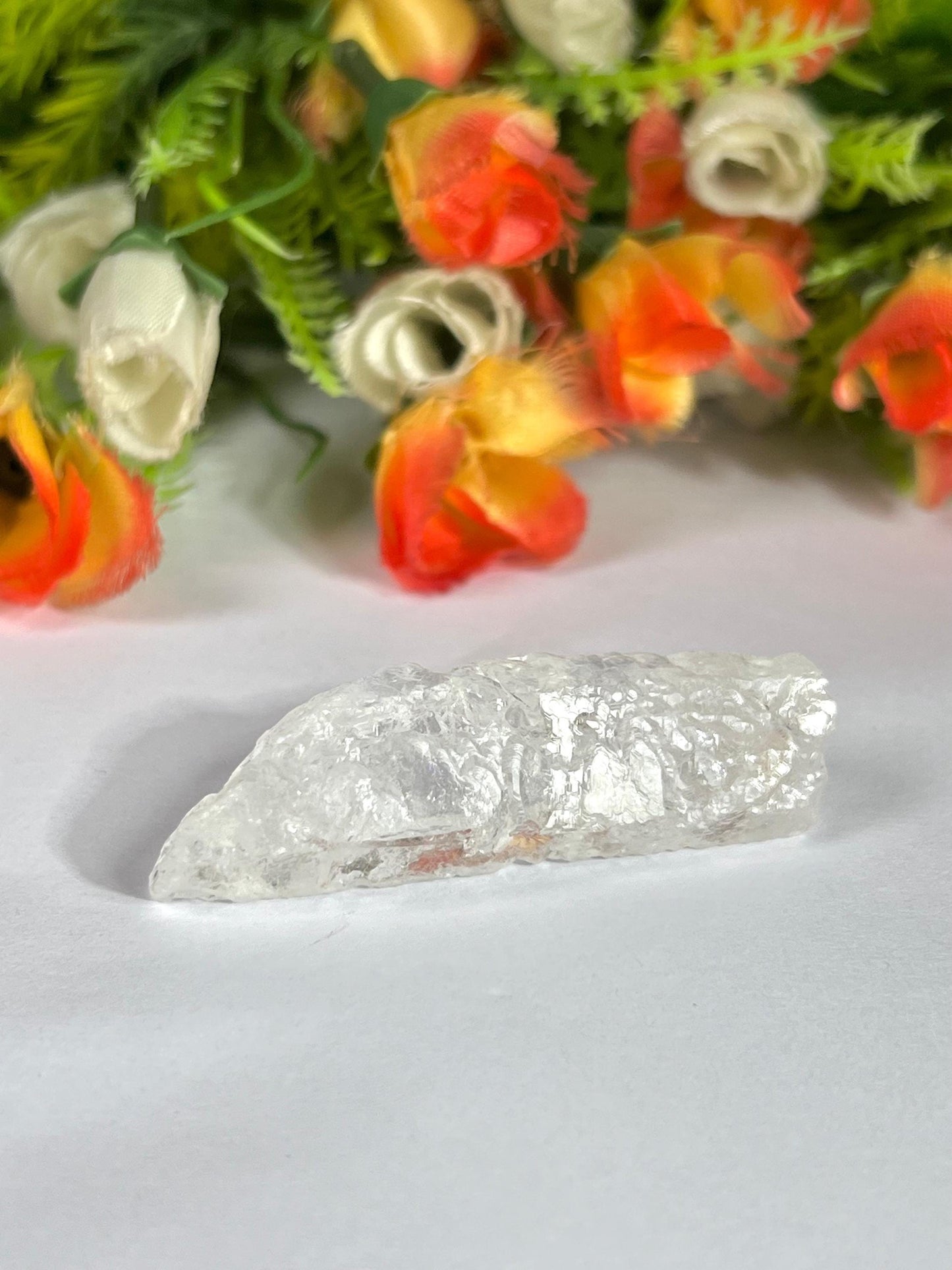 Premium Nirvana Quartz Crystal -Trigonic Quartz - Ice Quartz - Himalayan Quartz-Natural Rough Stone 27 Gram