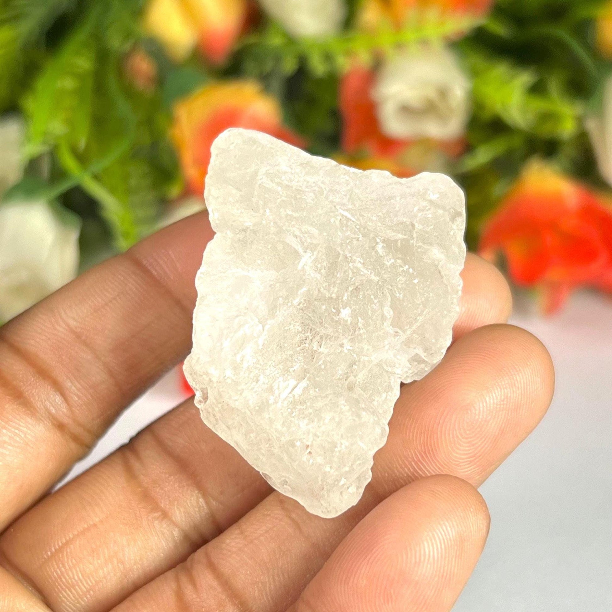 Premium Nirvana Quartz Crystal -Trigonic Quartz - Ice Quartz - Himalayan Quartz-Natural Rough Stone 31 Gram