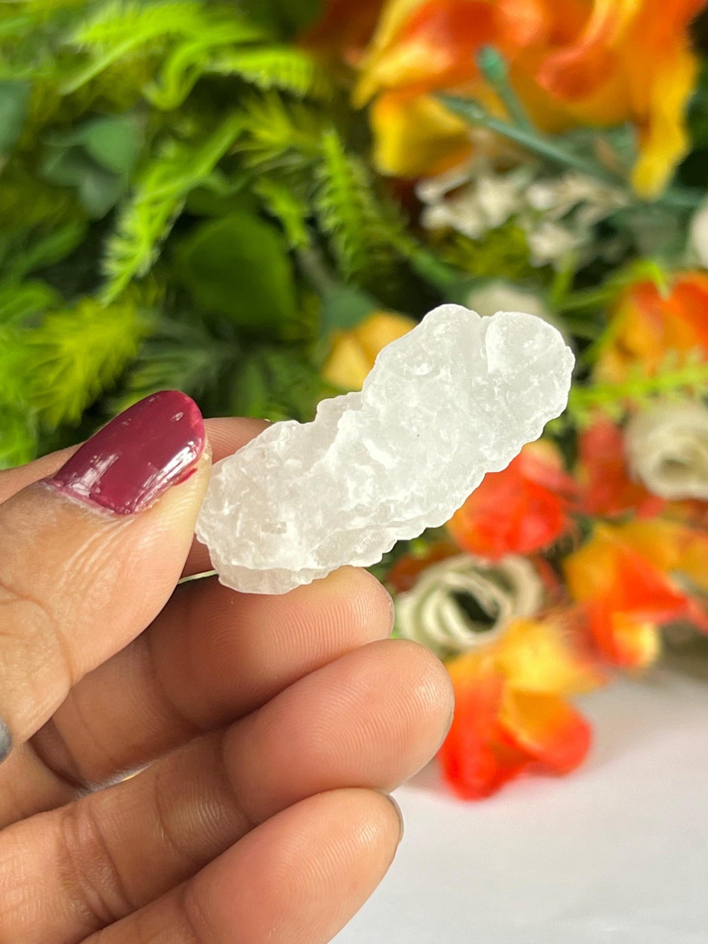 Premium Nirvana Quartz Crystal -Trigonic Quartz - Ice Quartz - Himalayan Quartz-Natural Rough Stone 11 Gram