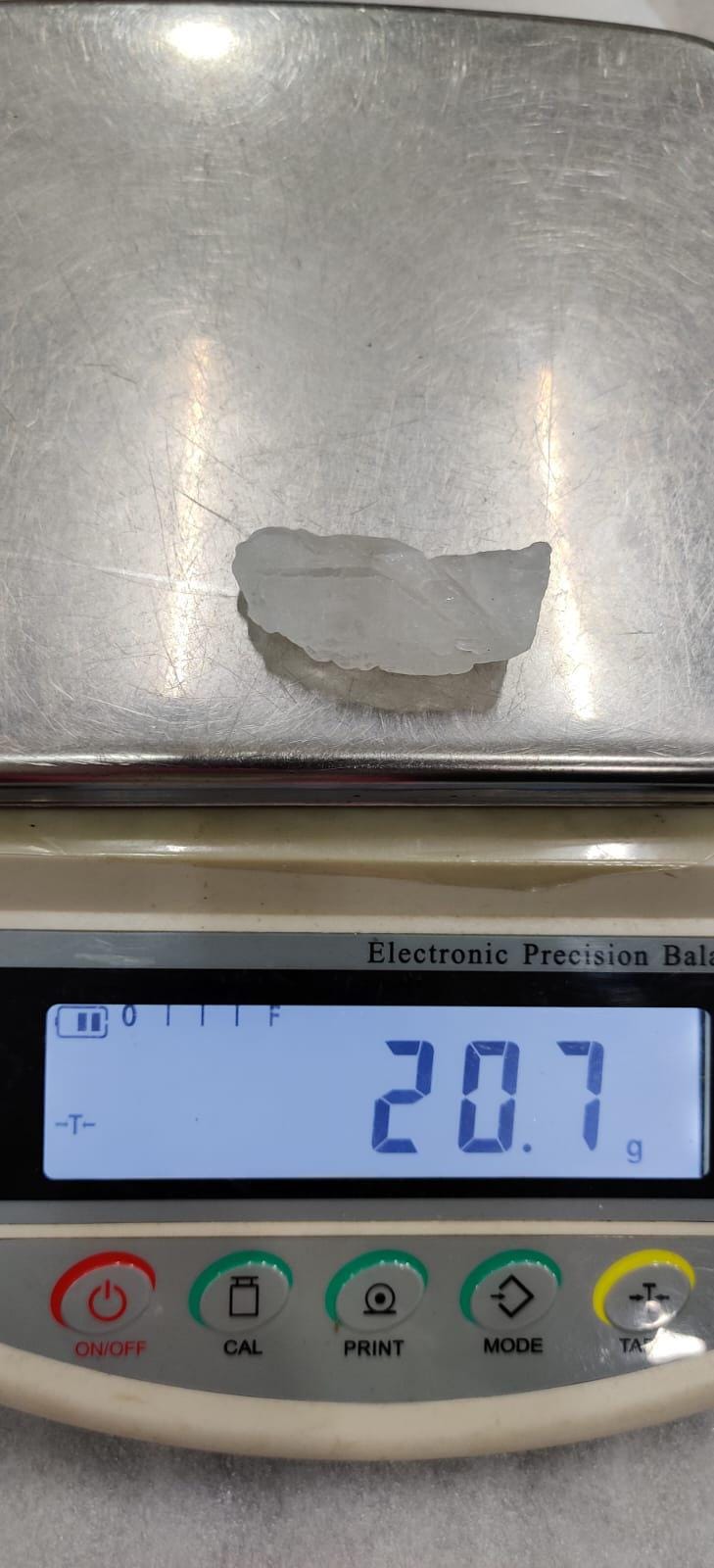 Premium Nirvana Quartz Crystal -Trigonic Quartz - Ice Quartz - Himalayan Quartz-Natural Rough Stone 20 Gram