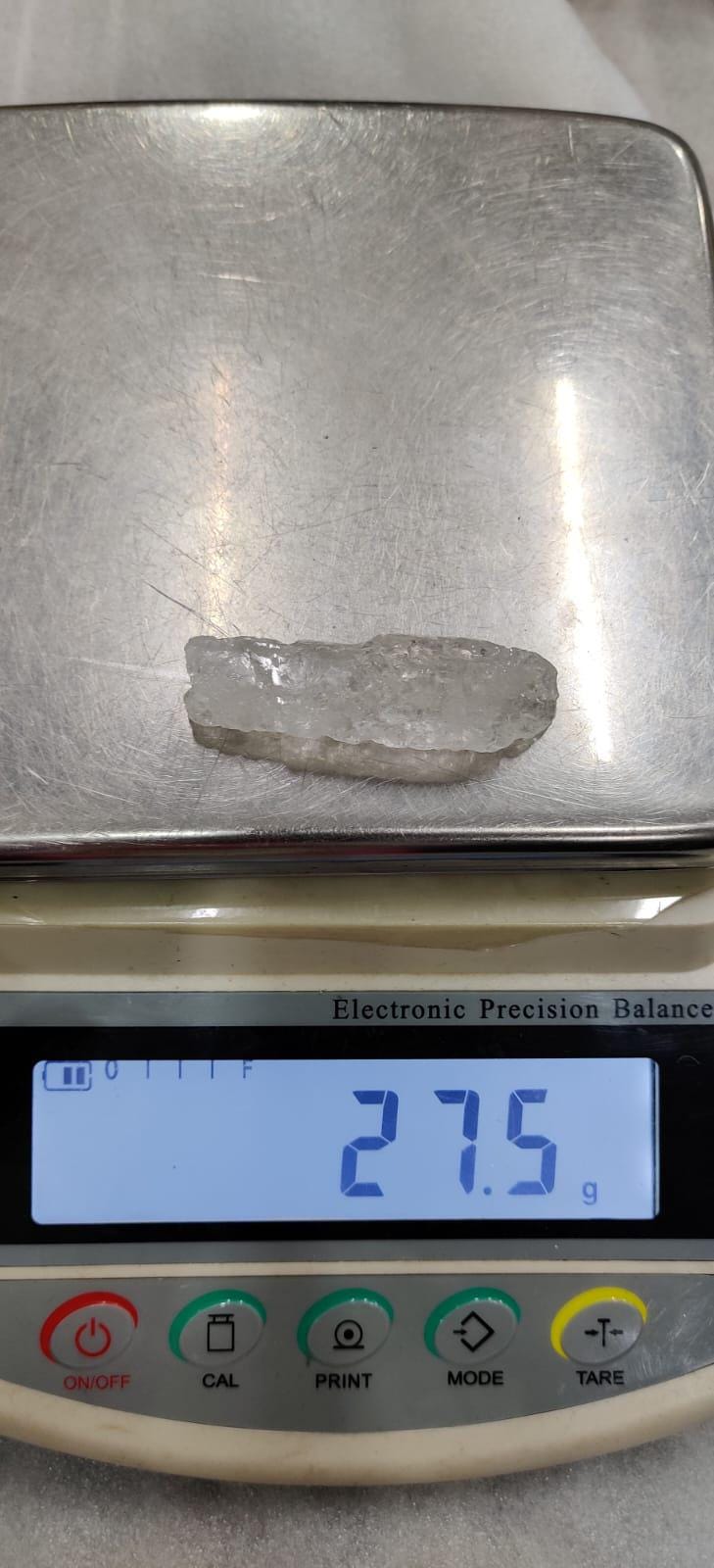 Premium Nirvana Quartz Crystal -Trigonic Quartz - Ice Quartz - Himalayan Quartz-Natural Rough Stone 27 Gram