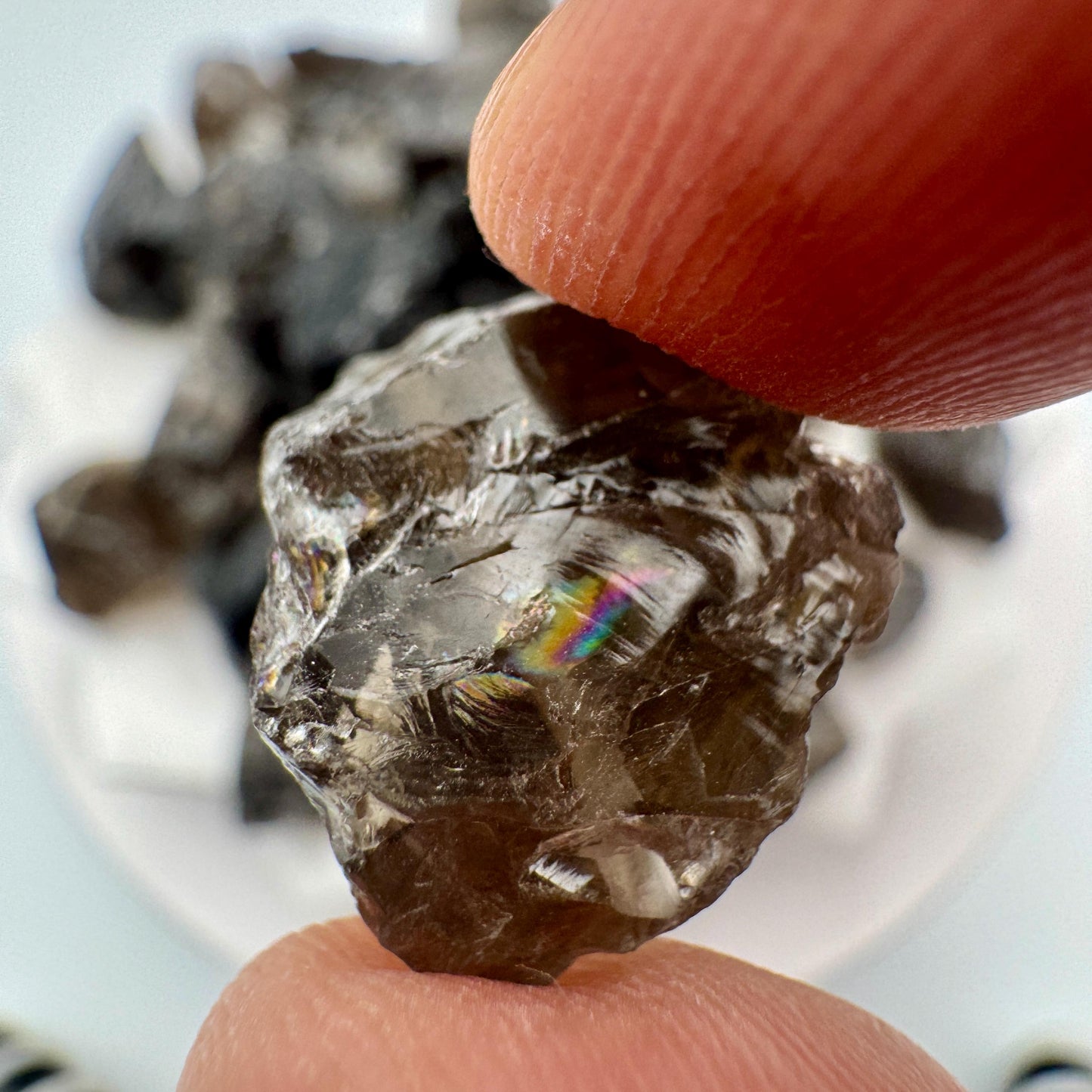 Raw Smoky Quartz Stone Beads: Natural Gemstone Nuggets for Jewelry Making