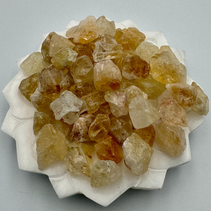 Raw Citrine Stone Beads: Natural Gemstone Nuggets for Jewelry Making