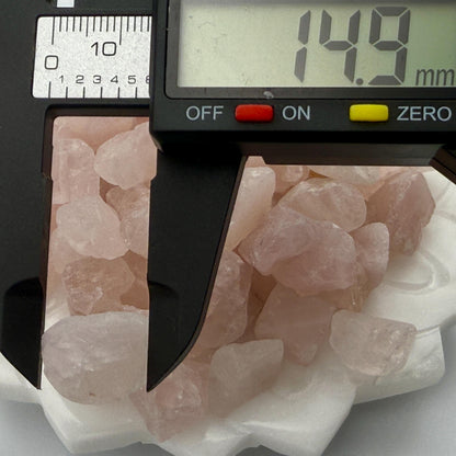 Raw Rose Quartz Beads: Natural Pink Crystal Nuggets for Jewelry