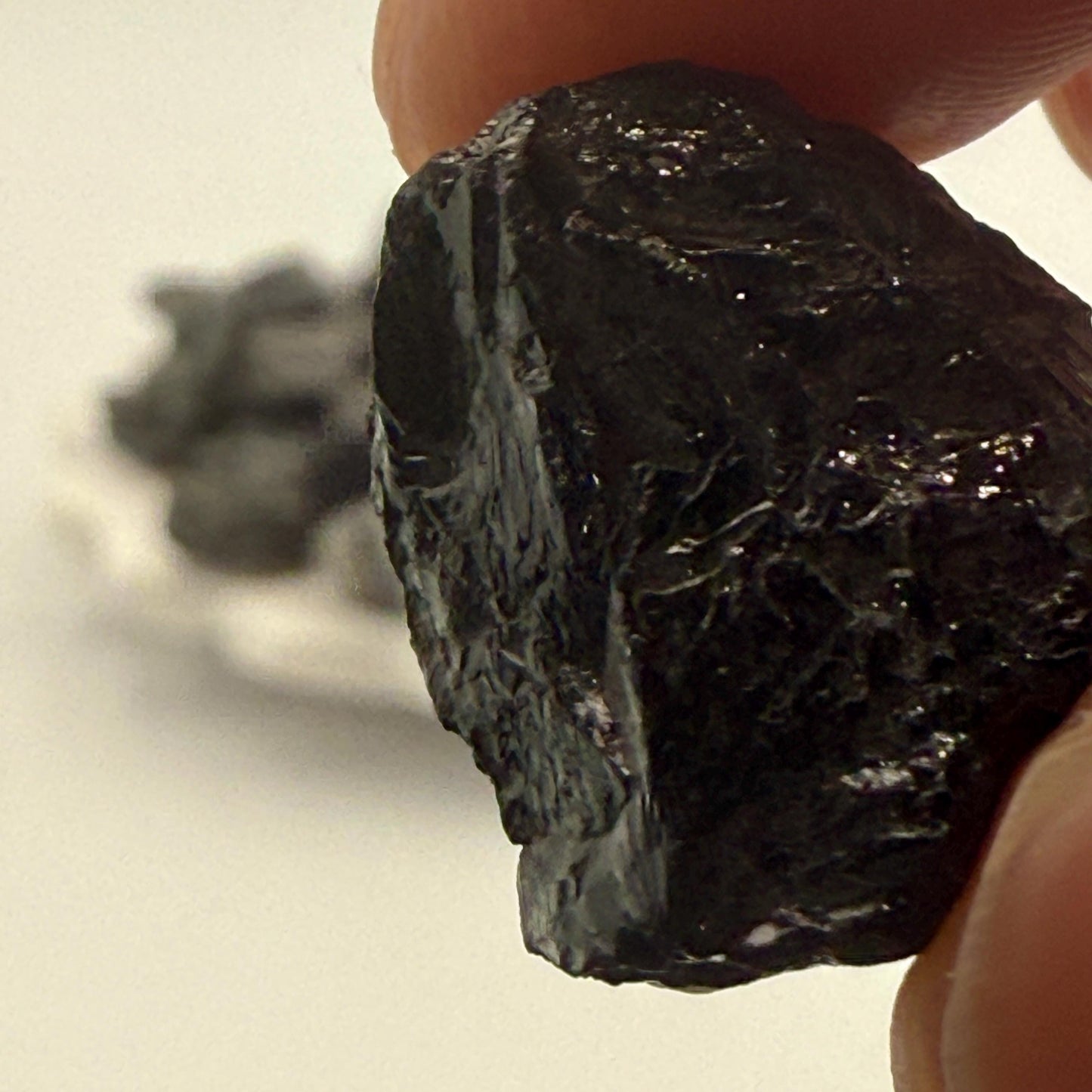 Raw Black Tourmaline Beads: Natural Crystal Nuggets for Jewelry Making
