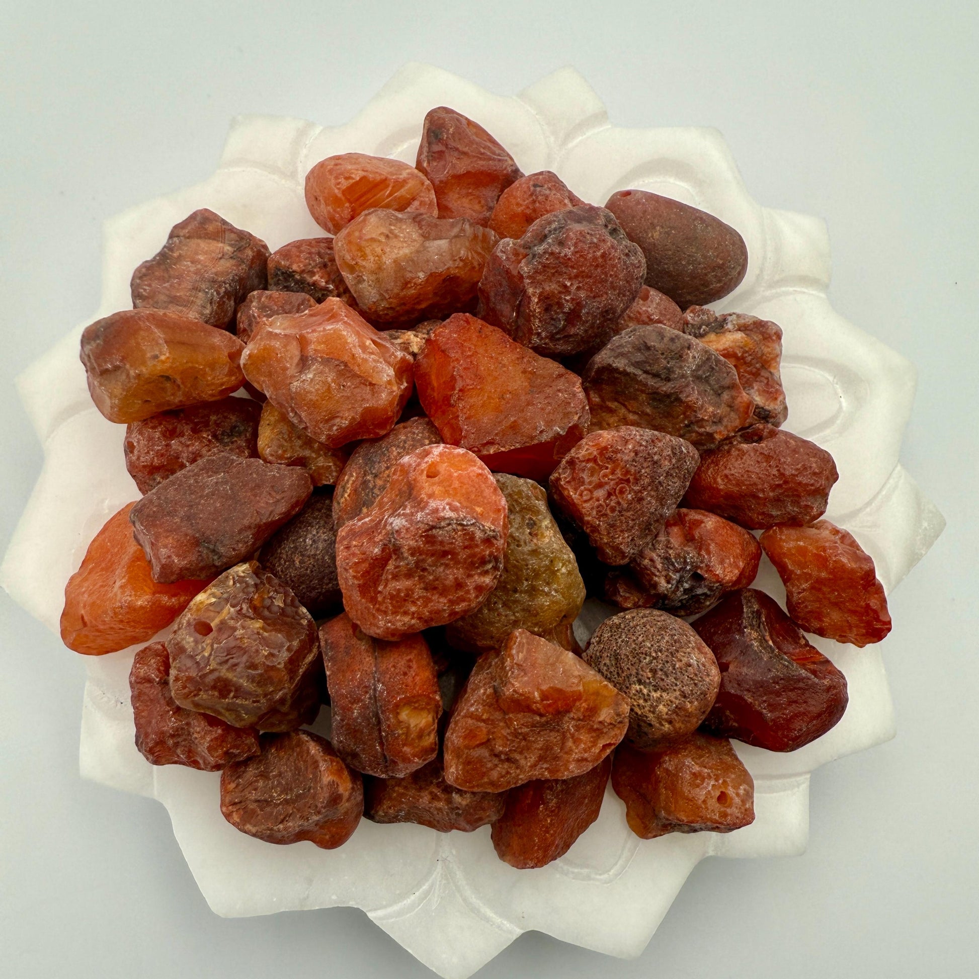 Raw Red Agate Beads: Natural Gemstone Nuggets for Jewelry Making