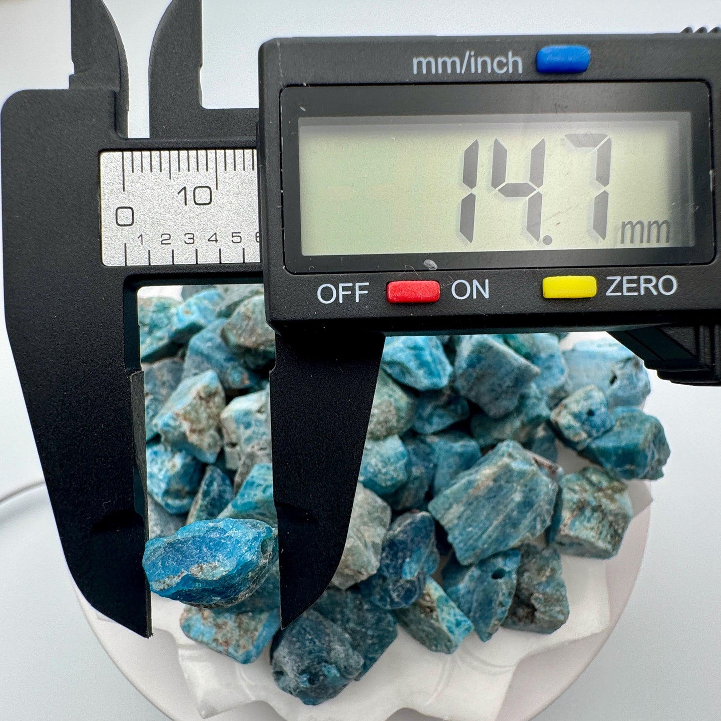 Raw Blue Apatite Stone Beads: Natural Gemstone Nuggets for Jewelry